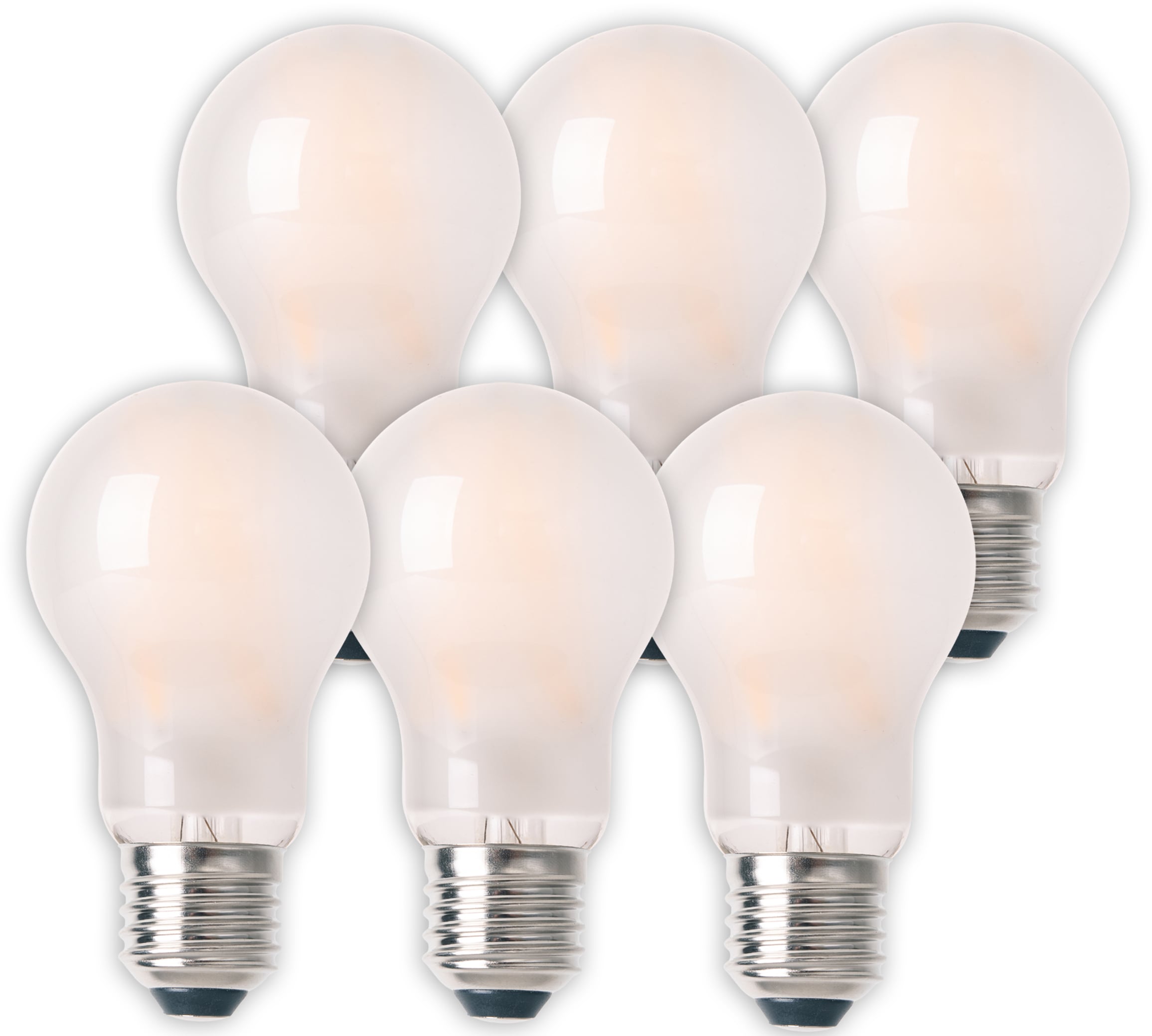 LED-Leuchtmittel, E27, 6 St., Warmweiß, LED 6er Set, Leuchtmittel,6xE27total8,3W,...