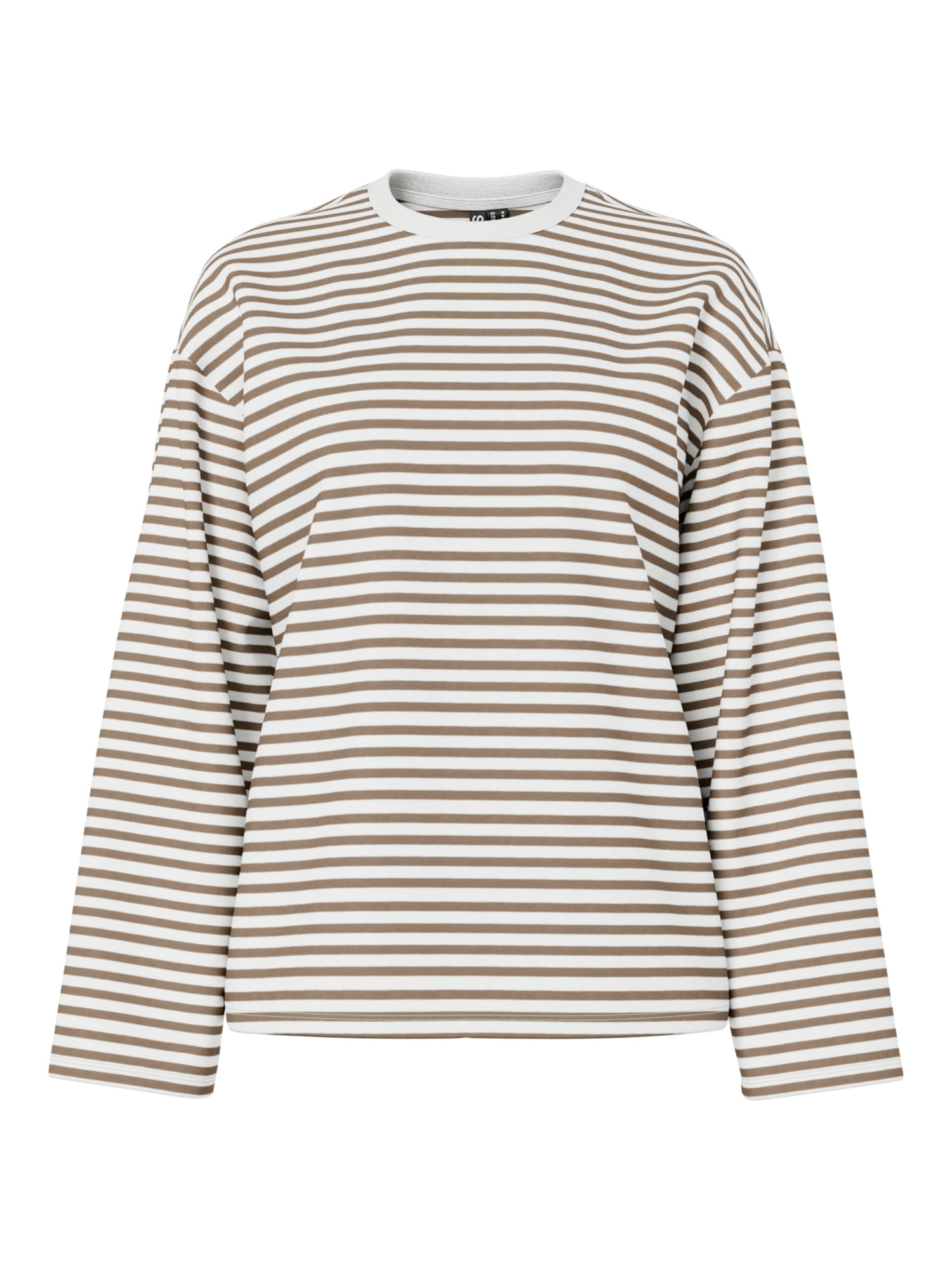 pieces Langarmshirt »PCSADIE LS TOP JRS NOOS« Baumwollmischung, oversize