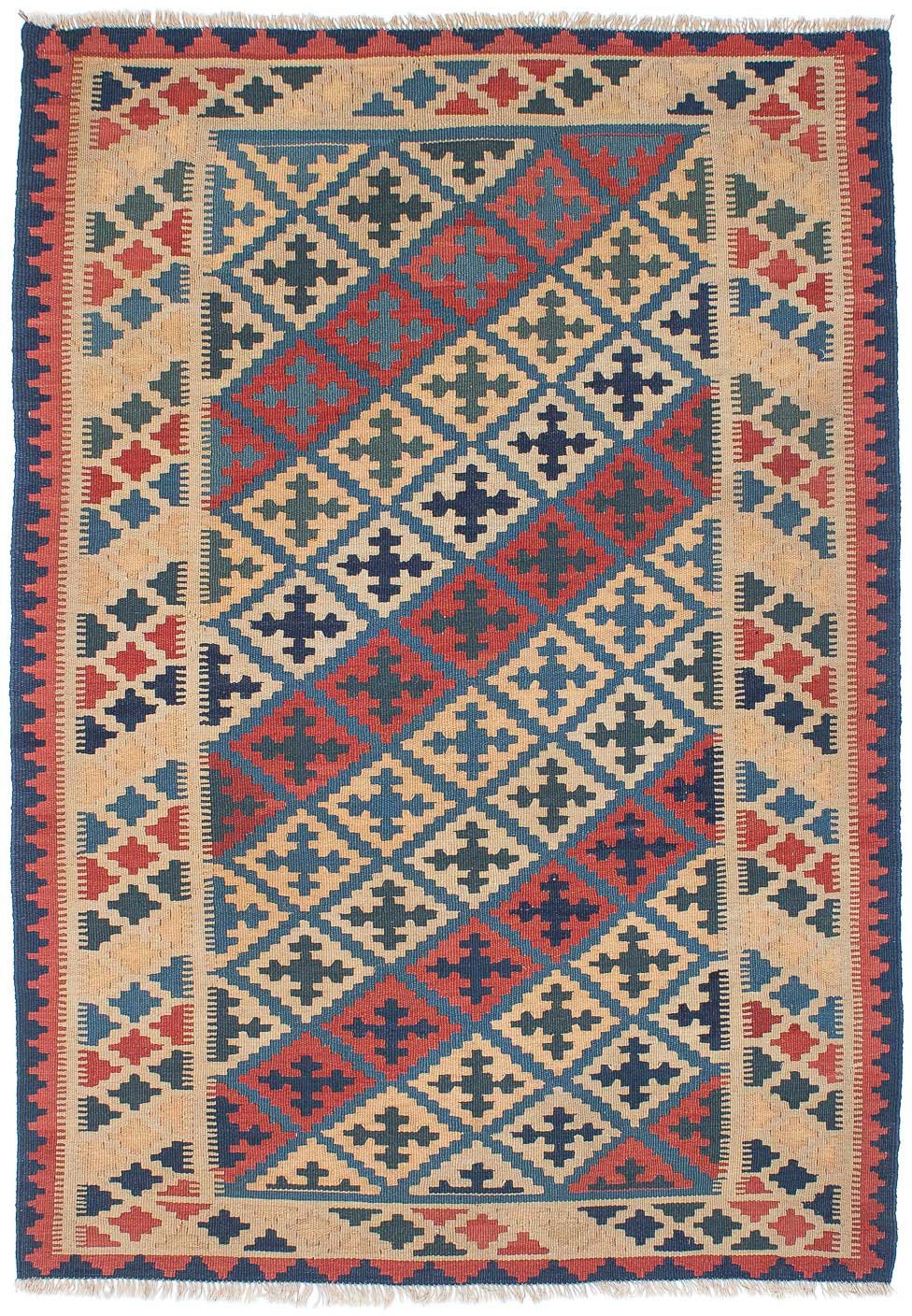 morgenland Wollteppich »Kelim Fars Nomadisch 176 x 130 cm«, rechteckig, 4 m günstig online kaufen