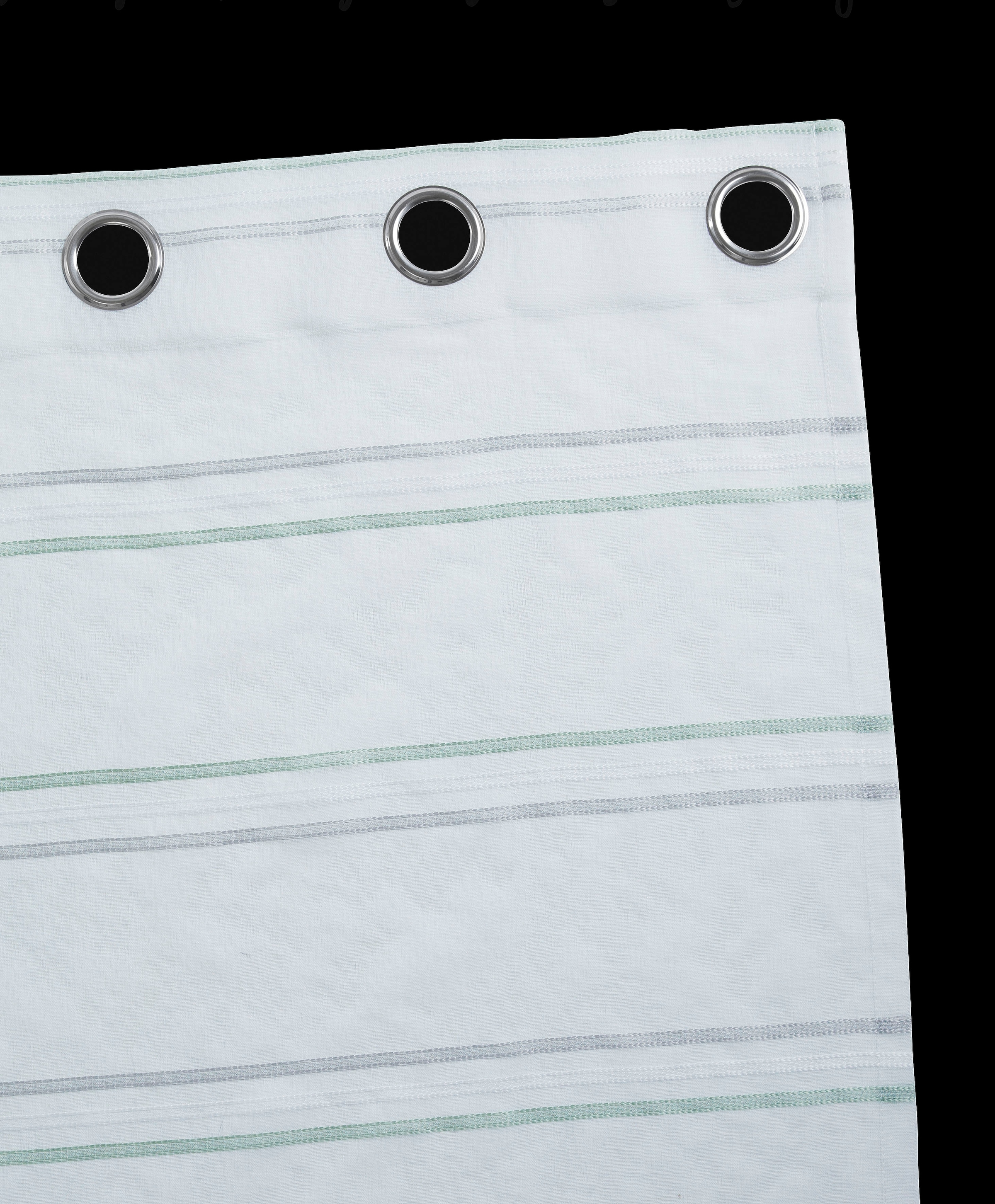 OTTO home Gardine »Sirii« Ösen 1 Stk. tlg. Halbtransparent, angenehme Haptik, mit Streifen, modern