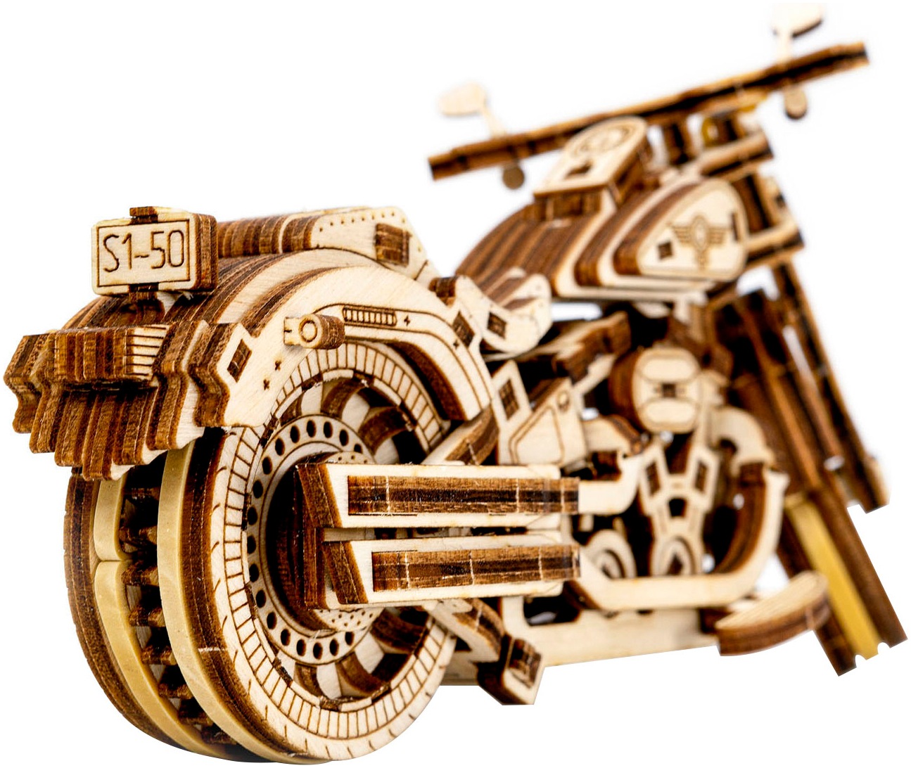 Revell® Modellbausatz »Revell Tiny Adventures, Cruiser V-Twin, Motorrad-Bausatz aus Holz« 1:13 Made in Europe, FSC® - schützt Wald