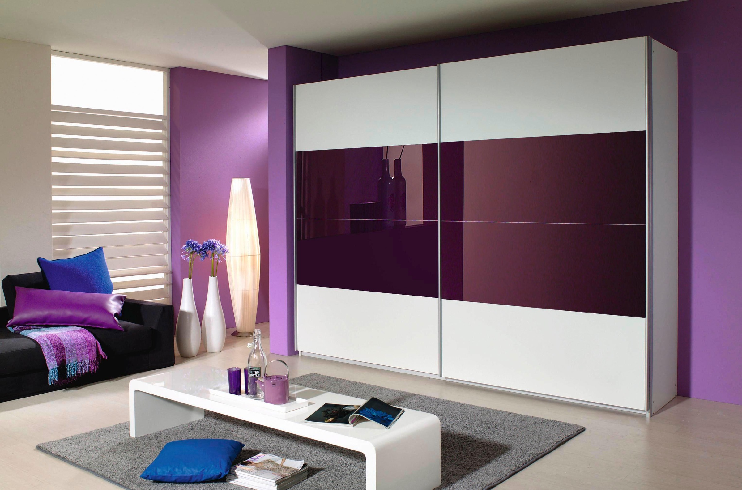 rauch ORANGE Schwebetürenschrank »Quadra«, inkl. Wäscheeinteilung und