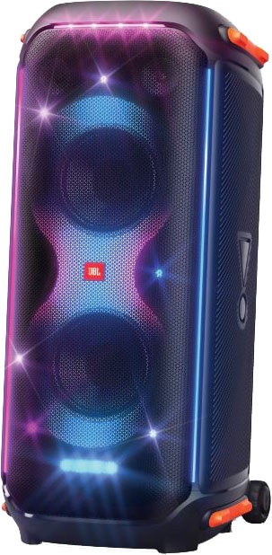 JBL Party-Lautsprecher »PartyBox 710« (Bluetooth Beleuchtungseffekte Transportrollen USB-Wiedergabe 800 W) schwarz PartyBox-App