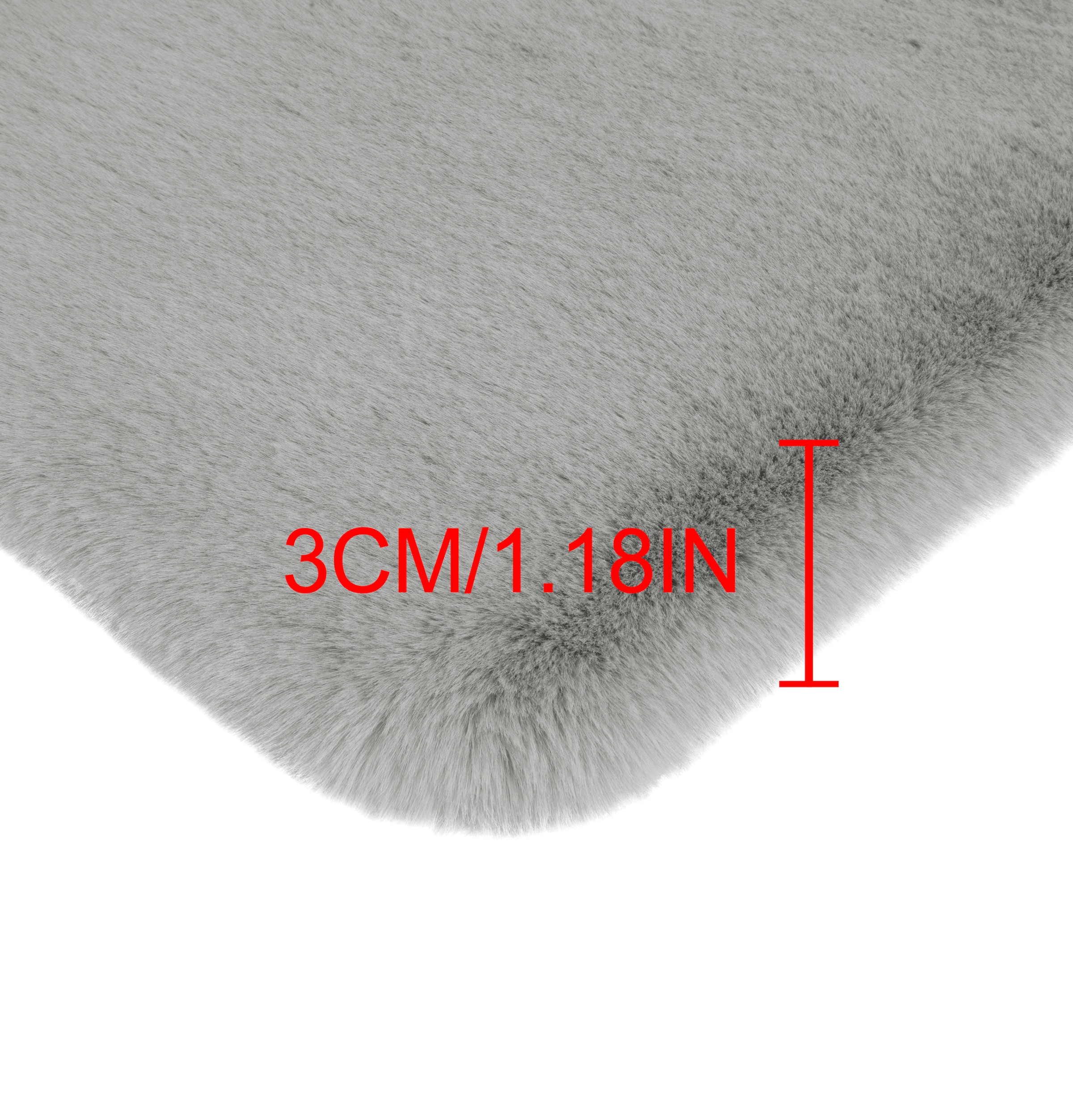 my home Badematte »Rabbit Badematten, Badvorleger, Badezimmer Teppich«, rutschhemmend beschichtet, strapazierfähig-fußbodenheizungsgeeignet-schnell trocknend, Kaninchenfell-Haptik, Badteppich, rechteckig, rund & als 3-tlg. Set