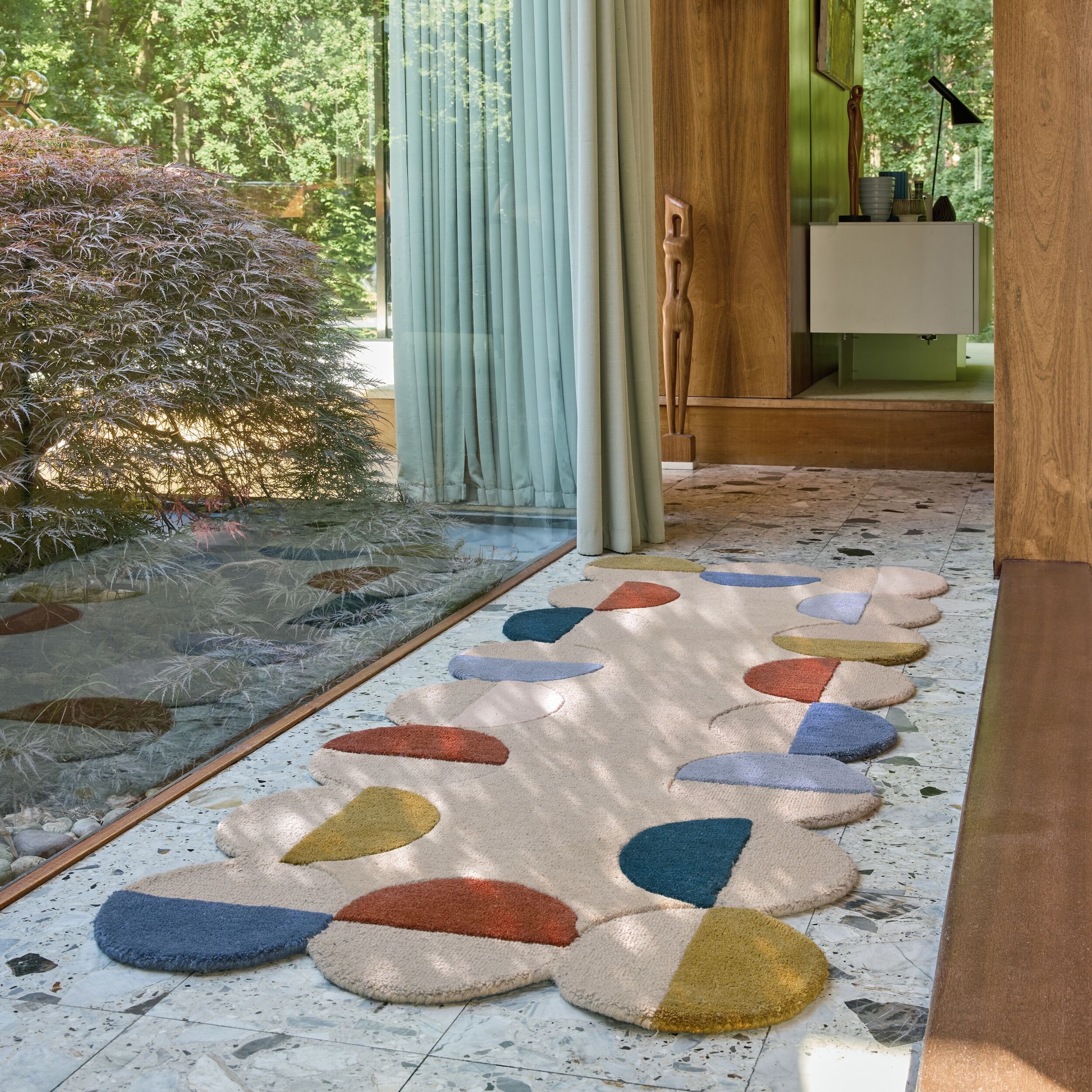 FLAIR RUGS Wollteppich »Mia Scallop«, rechteckig, 12 mm Höhe, in Jakobsmusc günstig online kaufen