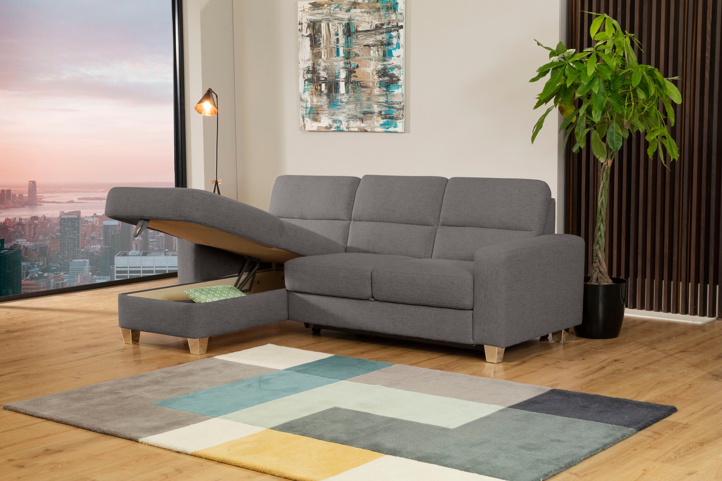 alina Ecksofa »Ilana« wahlweise mit Bettfunktion und Stauraum günstig online kaufen