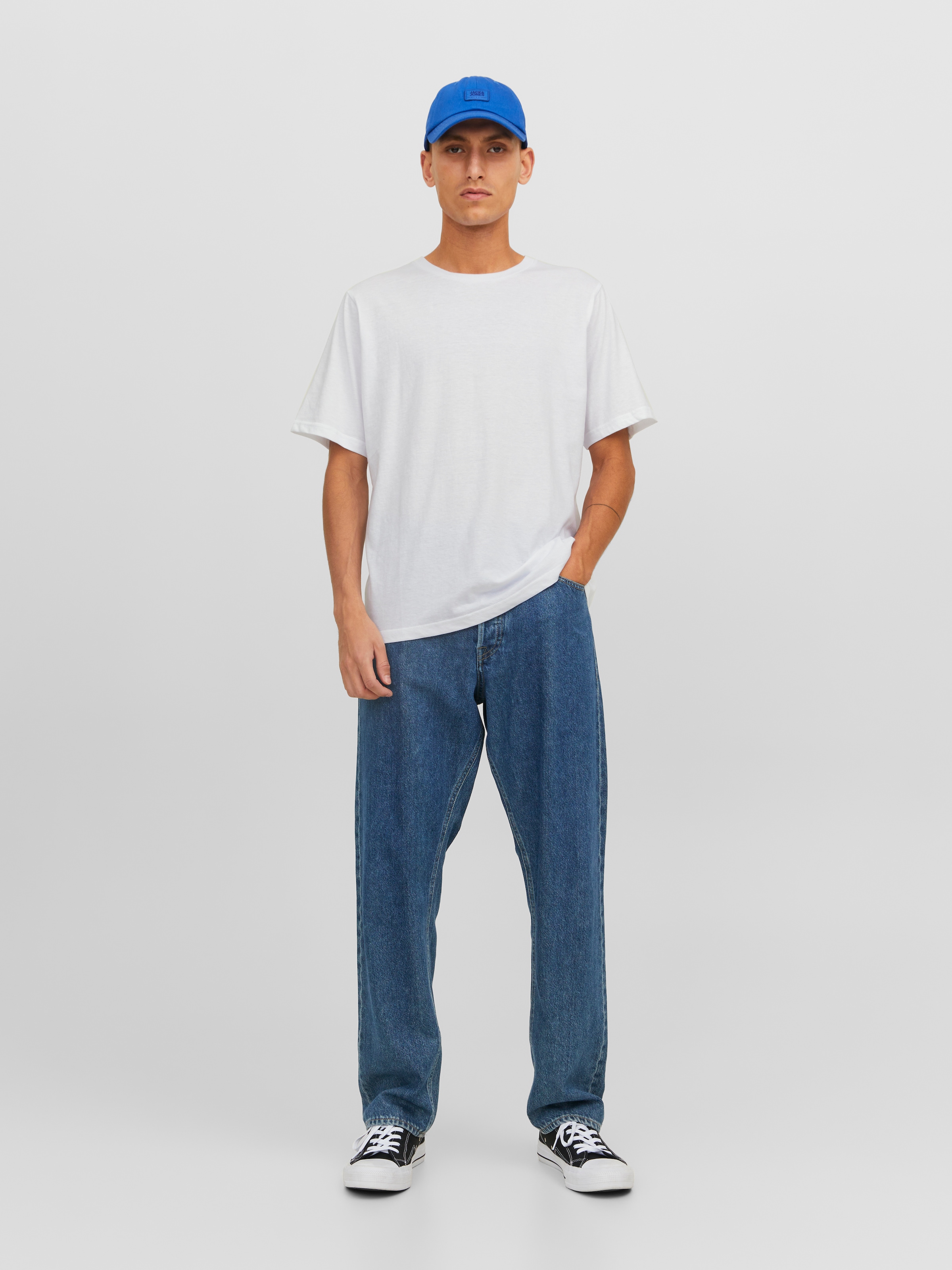 Jack & Jones Rundhalsshirt »JACUNDER TEE CREW NECK 3 PACK NOOS«, (Packung, 3 tlg.)