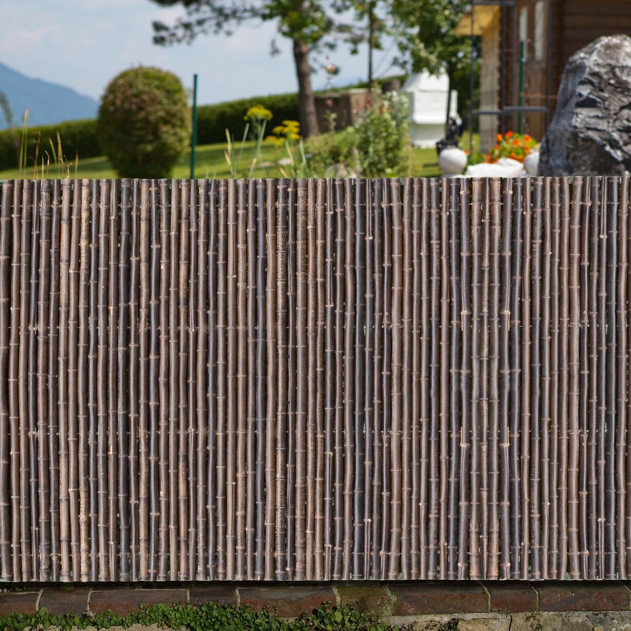 Windhager Sichtschutzzaunmatten, natürlicher Sichtschutz in Premium-Qualität, L: 1,8 m