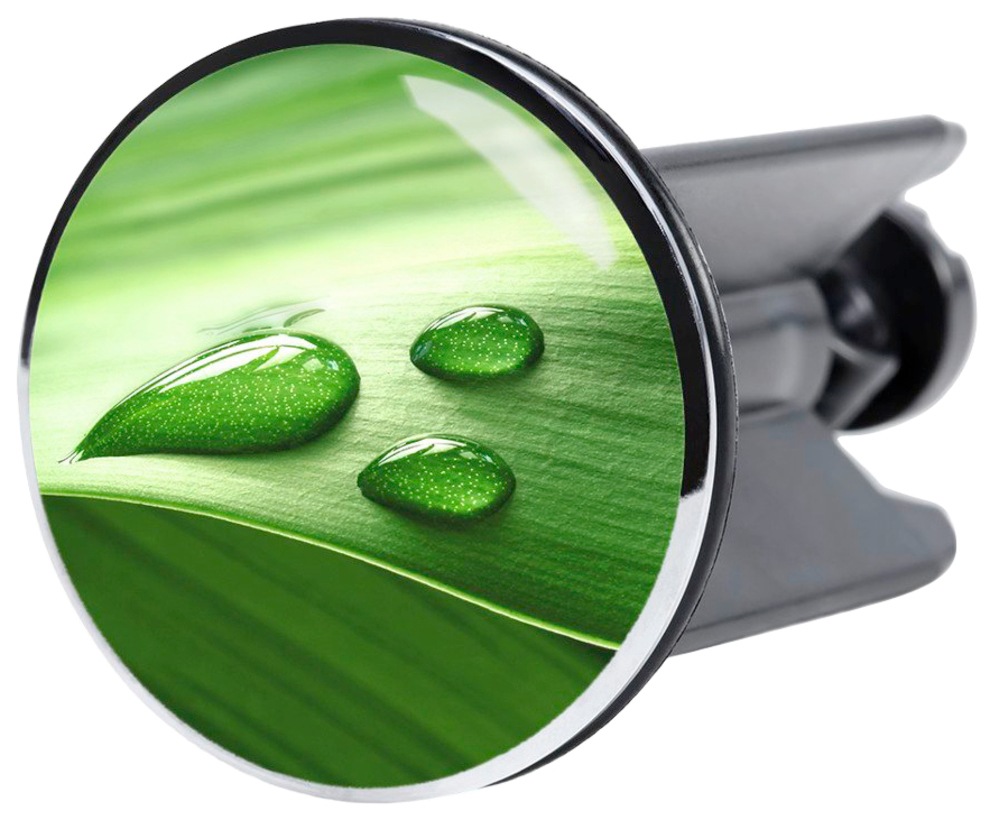 Sanilo Badaccessoire-Set »Green Leaf«, (Komplett-Set, 3 tlg.), bestehend aus WC-Sitz, Badteppich und Waschbeckenstöpsel