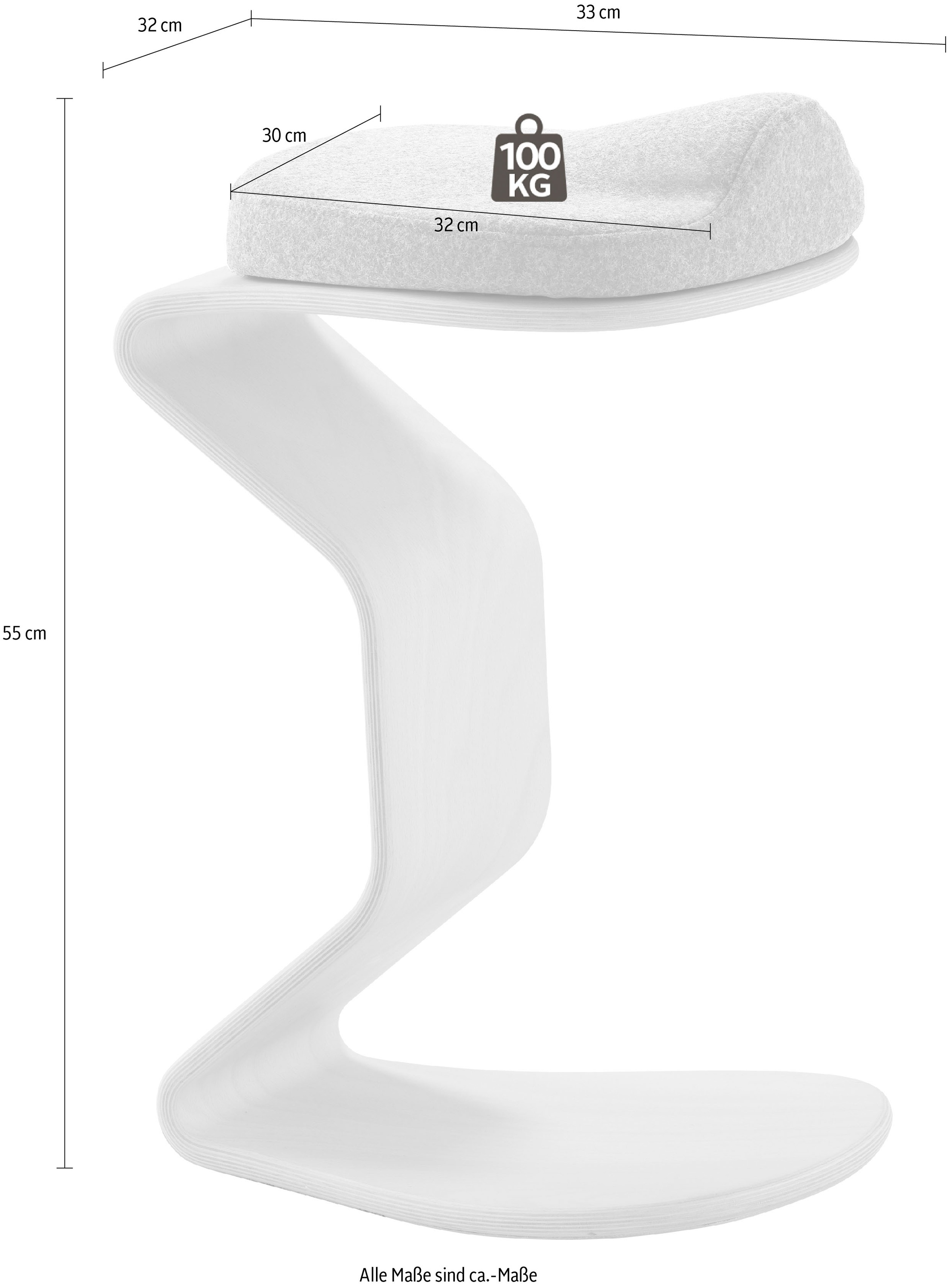 Mayer Sitzmöbel Arbeitshocker »Hocker myERCOLINO mit Comfortsitz«, ermöglicht dynamisches Sitzen