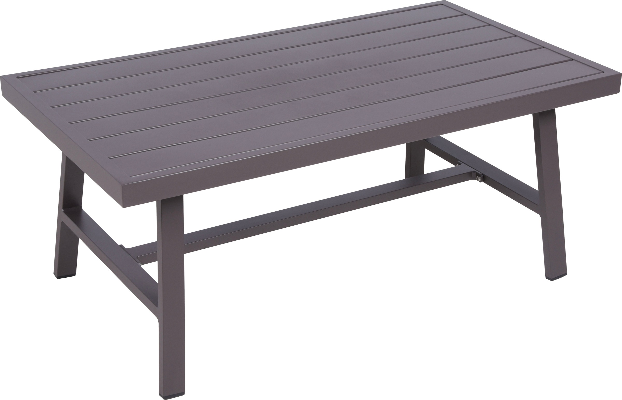 Garden Pleasure Gartenlounge-Set », Lounge-Gruppe »DENIA««, 2 Sessel, 1 Sofa,Tisch LxB: 55,5x100 cm, inkl beigen Kissen