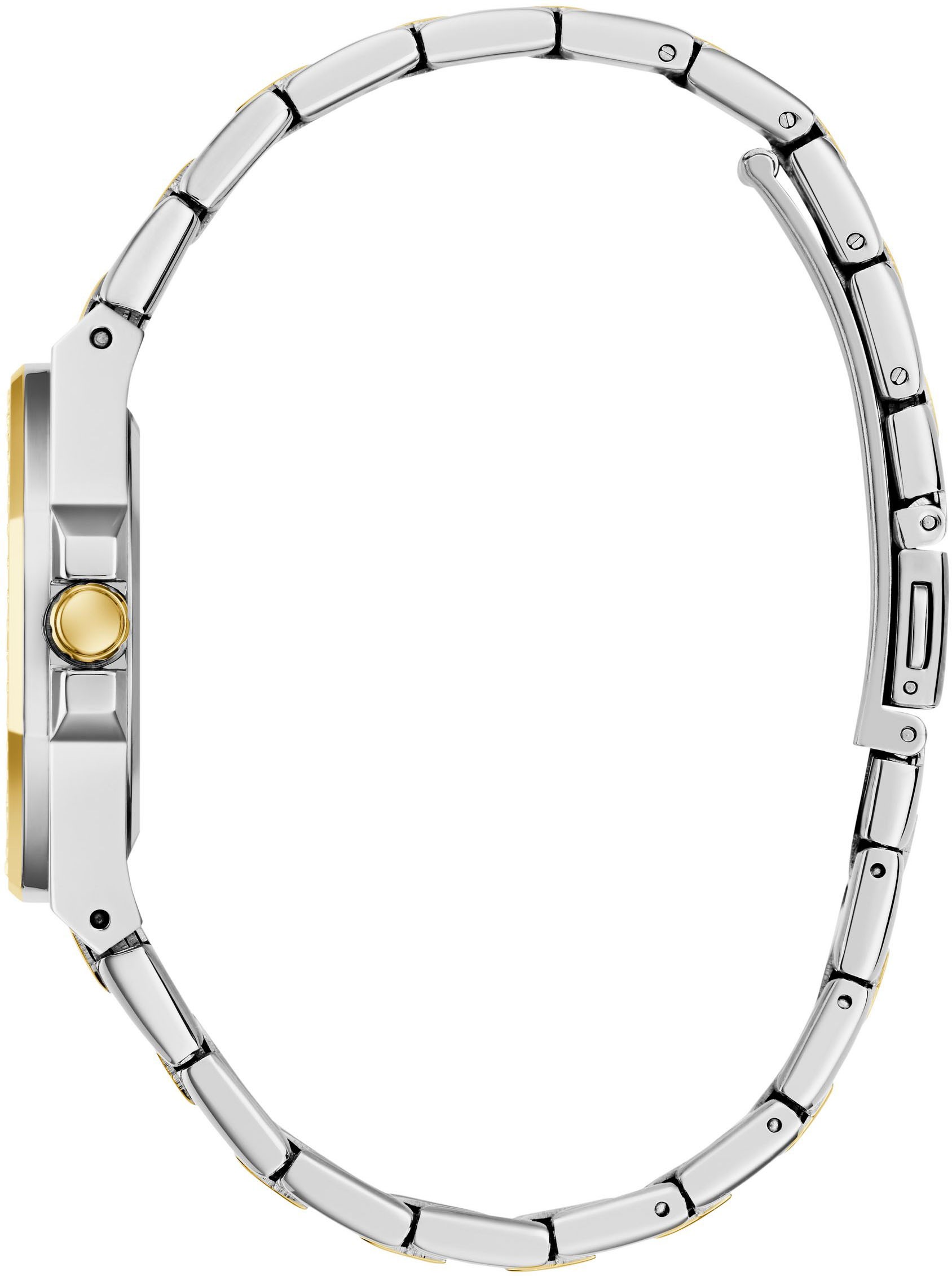 Guess Quarzuhr »CONTESSA«, Armbanduhr, Damenuhr, Edelstahlarmband