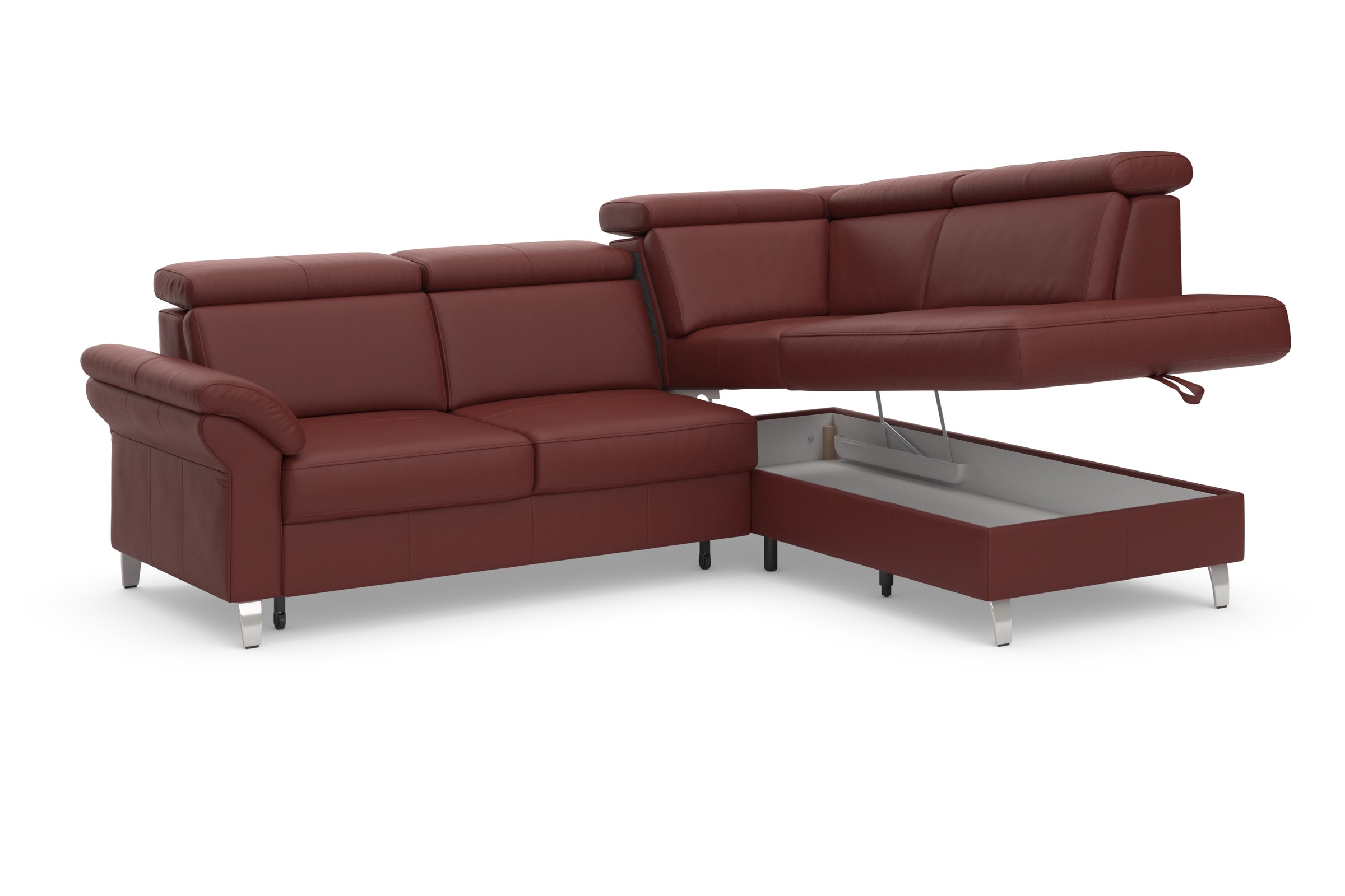 sit&more Ecksofa, inklusive Kopfteilverstellung, wahlweise mit Bettfunktion und Bettkasten