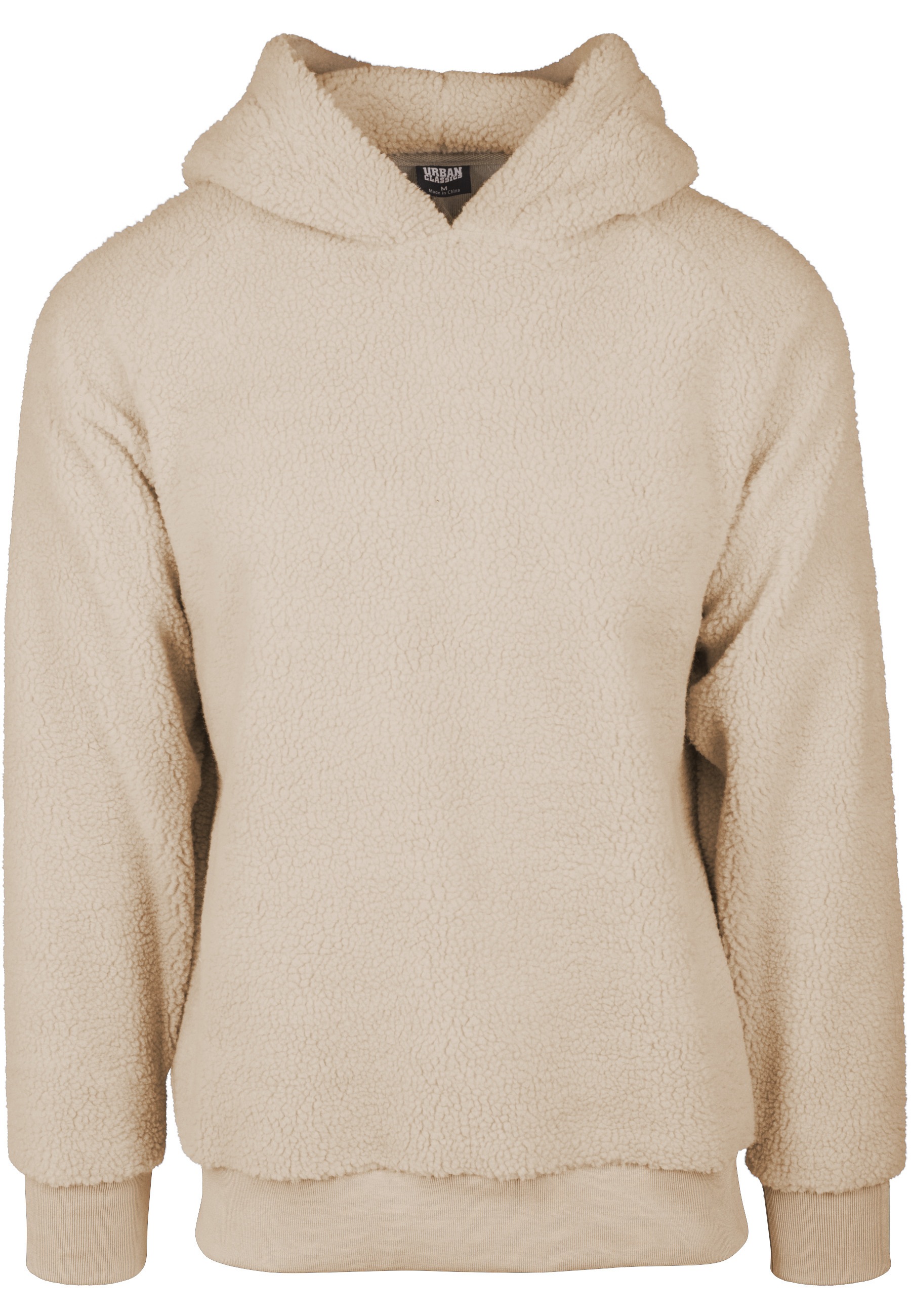 URBAN CLASSICS Rundhalspullover »Urban Classics Herren Sherpa Hoody« 1 Stk.
