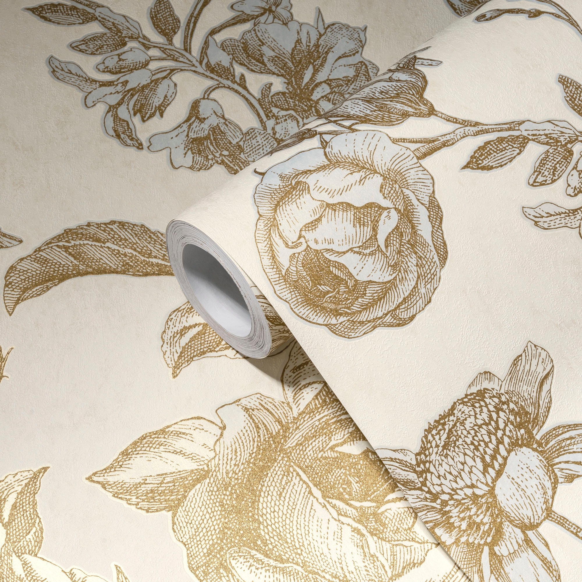 living walls Vliestapete »My Home My Spa«, geblümt-floral-natürlich, Floral Tapete Blumen Tapeten Wohnzimmer Schlafzimmer Küche Design Büro
