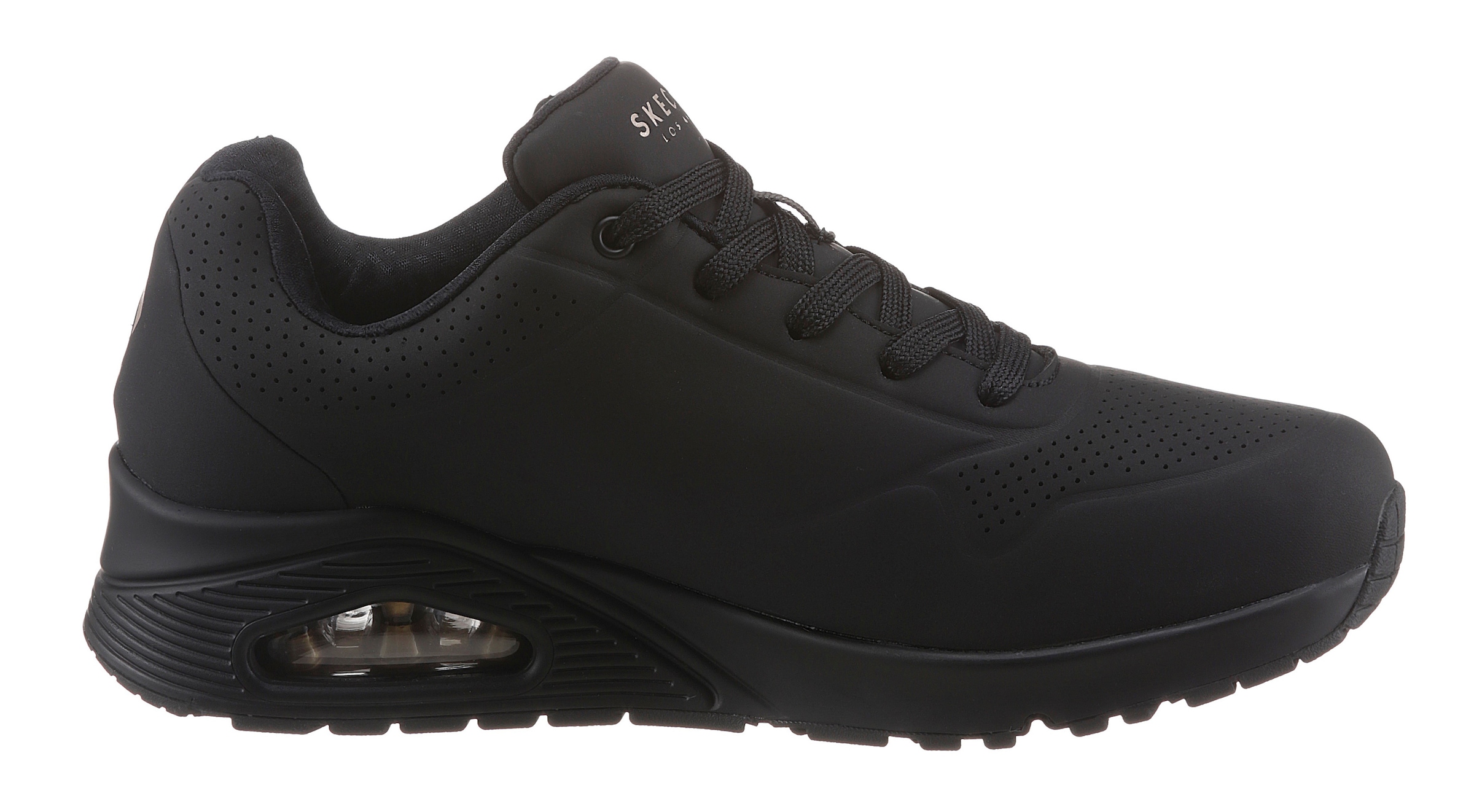 Skechers Wedgesneaker »Uno - Stand on Air«, Freizeitschuh, Halbschuh, Schnürschuh mit feiner Perforation