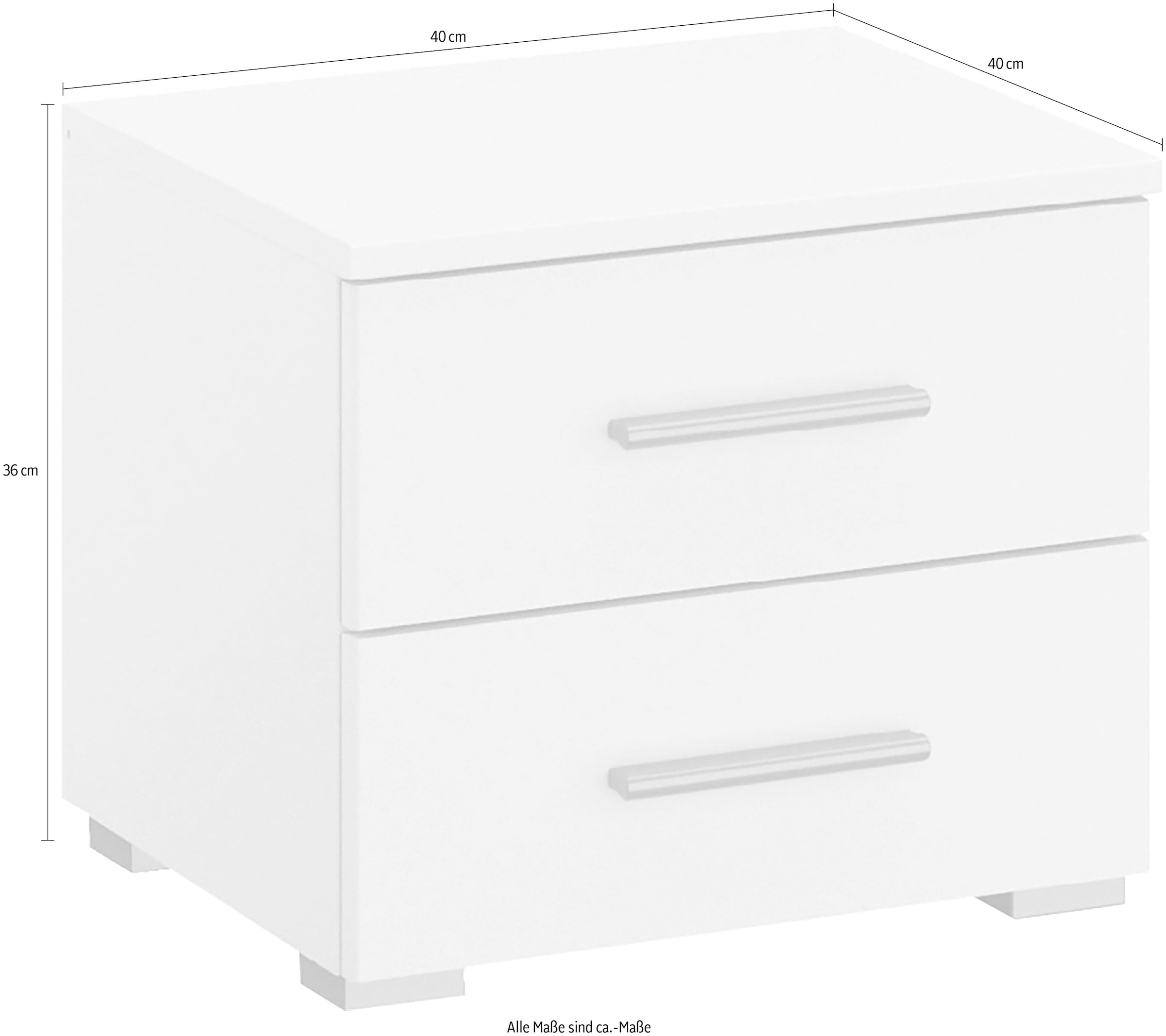 rauch Nachtkommode »Base« Set,  2er-Set, optional in moderner Hochglanz-Front