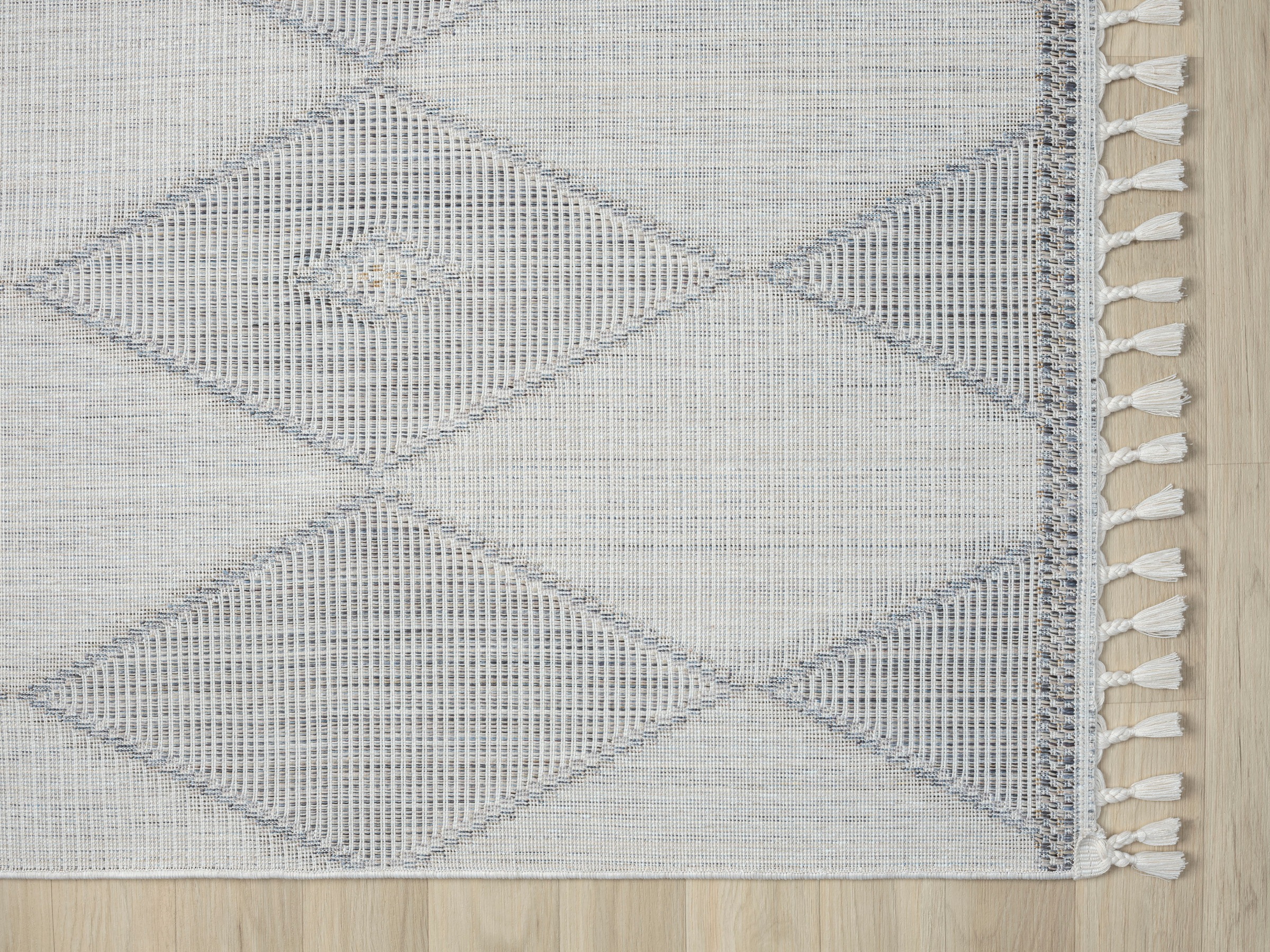 Myflair Möbel & Accessoires Teppich »Luana 2 Lagerräumung«, rechteckig, 10 mm Höhe, Kurzflor, Sisal Optik, mit Fransen, besonders weich durch Microfaser