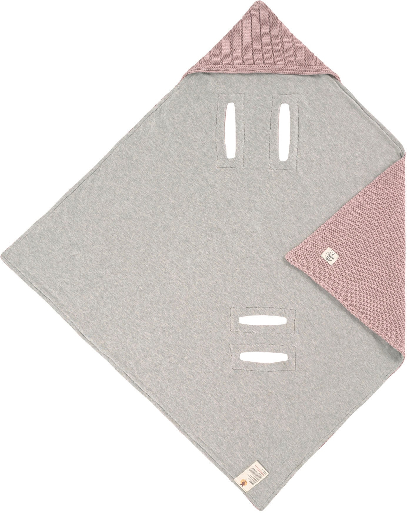 LÄSSIG Einschlagdecke »Einschlagdecke für Babyschale, dusty pink«, GOTS made with organic materials, zertifiziert durch BCS 27262