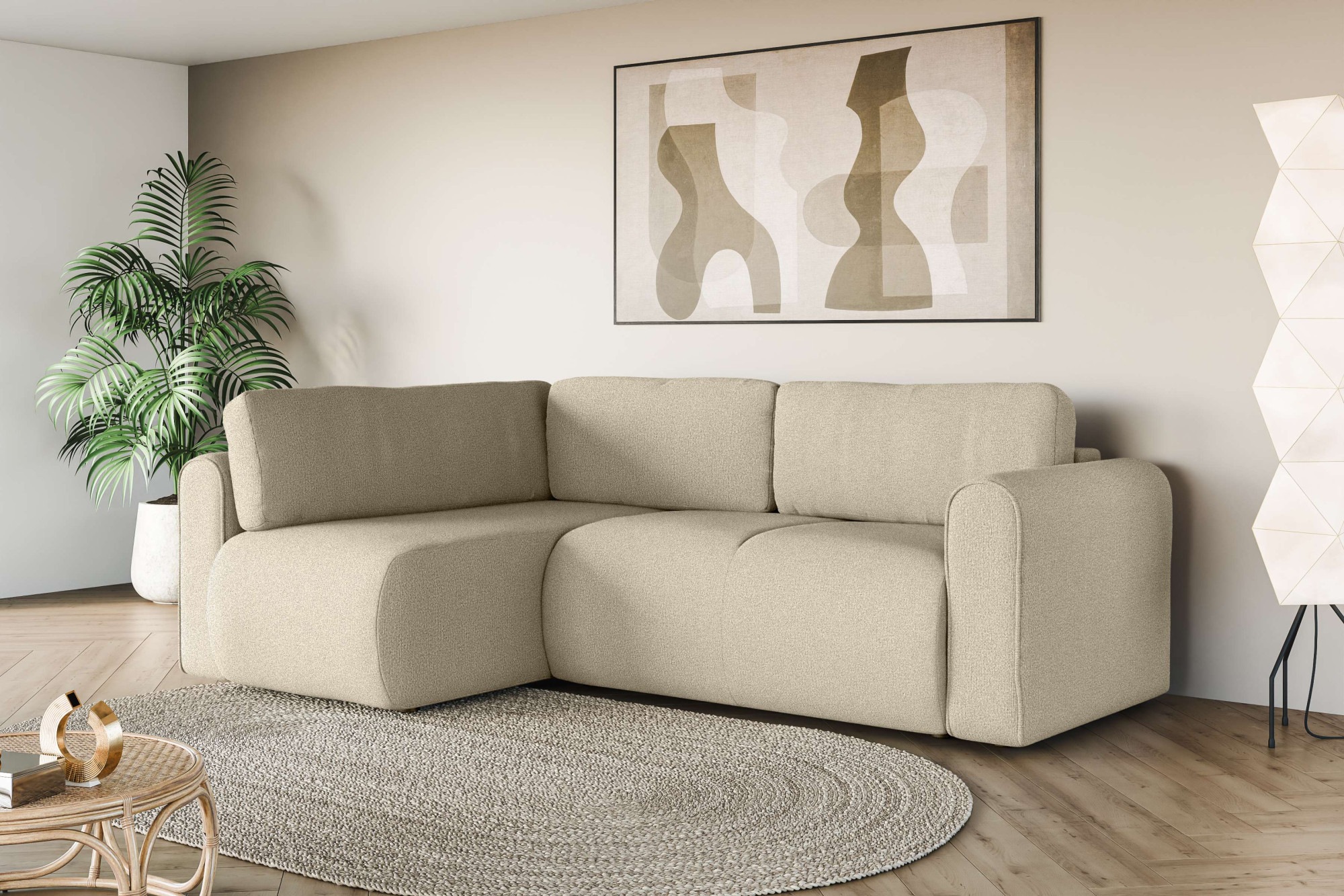 INOSIGN Ecksofa »Zacharia wahlweise Schlafsofa mit Bettkasten, B/T/H 250/16 günstig online kaufen