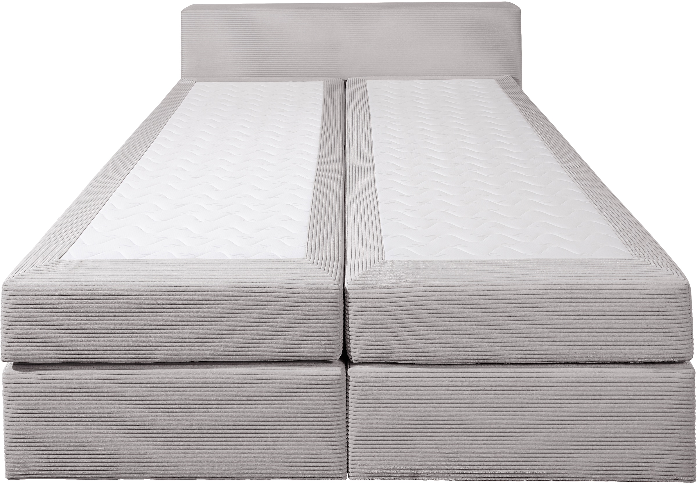 andas Boxspringbett »Åby«, In Cord Bezug, wahlweise mit und ohne Matrazte erhältlich