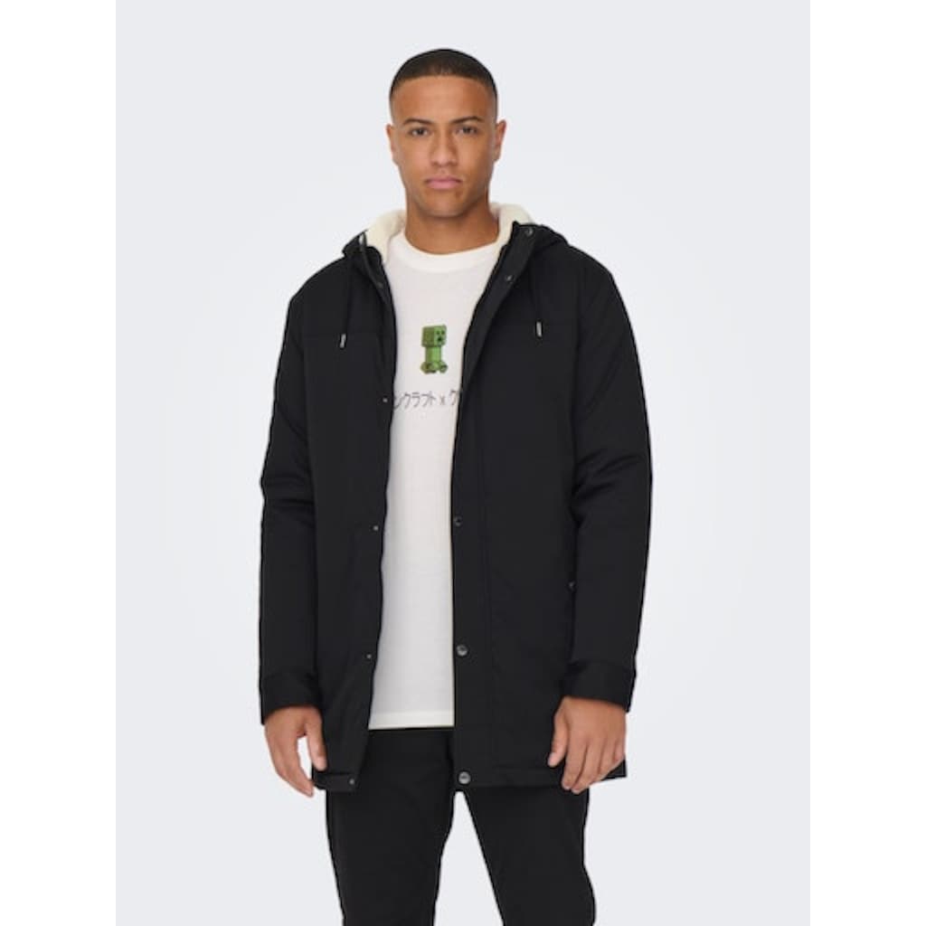 ONLY & SONS Parka »ALEX TEDDY PARKA«, mit Kapuze