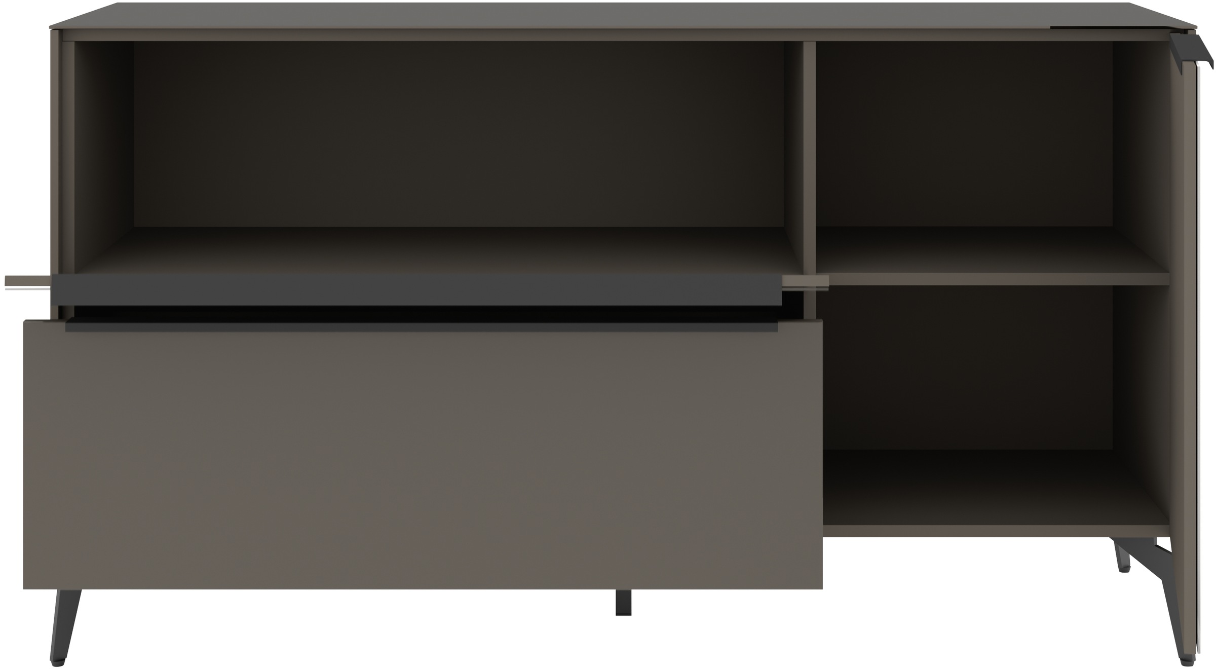 set one by Musterring Lowboard »Reno« 1 Stk. tlg. Mit Winkelfuß in diversen Farben, 78 cm Höhe & Farbauswahl