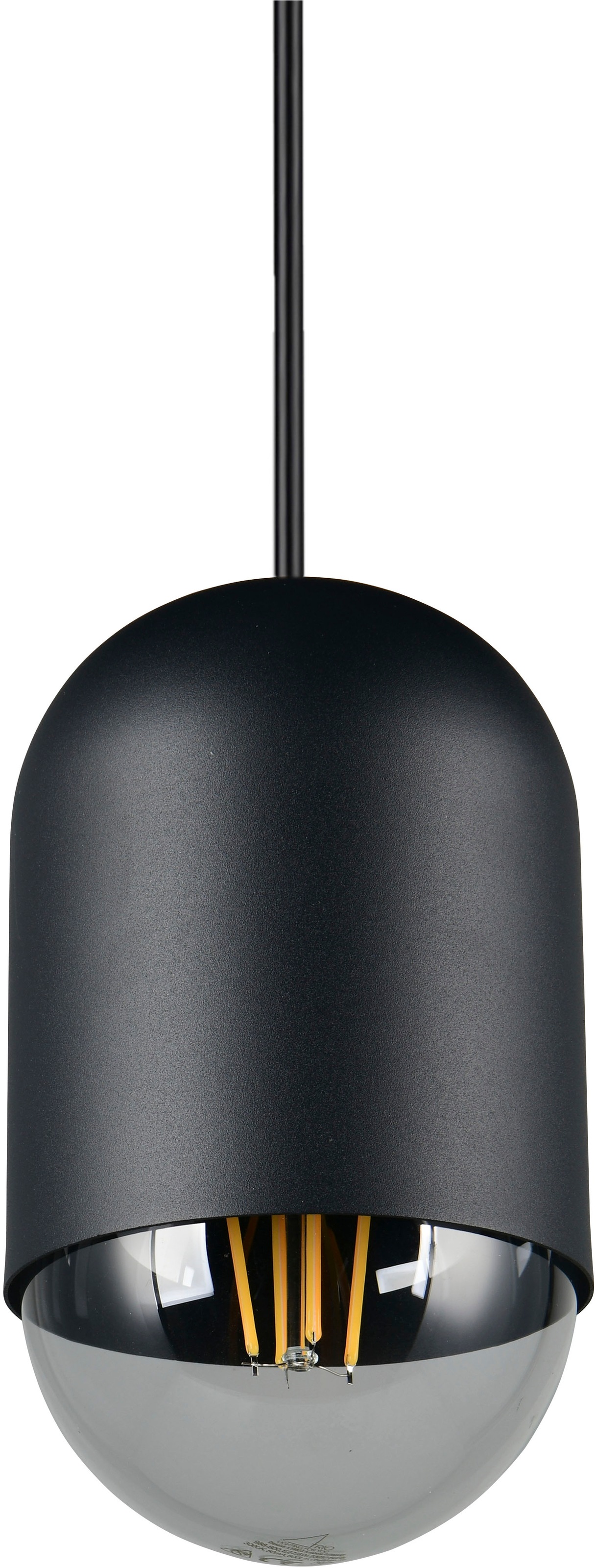 REALITY Leuchten Pendelleuchte »NARA, Hängelampe inkl. Leuchtmittel 1x E27 806 Lumen 2700K warmweiß« E27 2 Stk. Warmweiß Hängeleuchte in schlichtem Design Ø 11cm, Leuchtmittel wechselbar