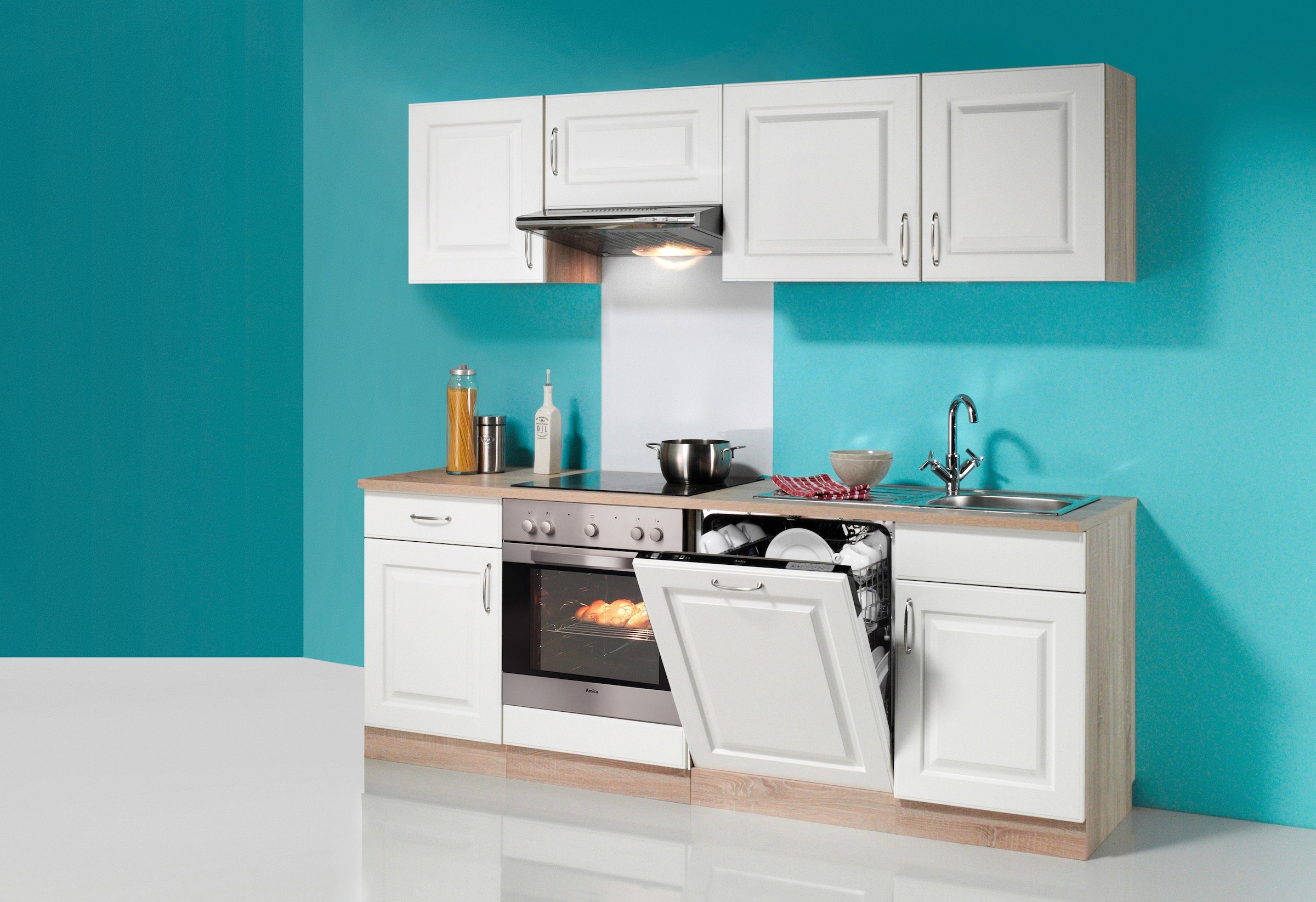 wiho Küchen Küchenzeile »Tilda«, mit E-Geräten, Breite 220 cm online  bestellen
