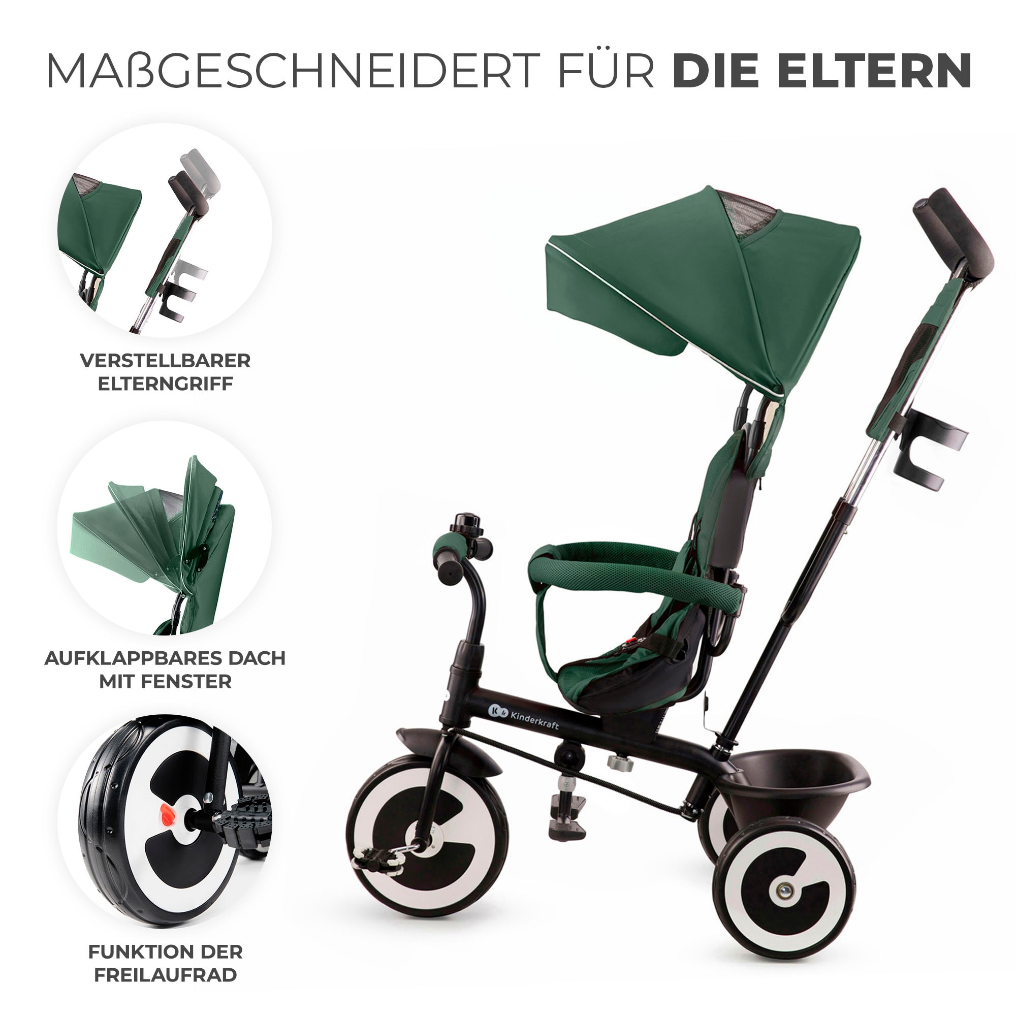 Kinderkraft Dreirad »ASTON«, mitwachsend