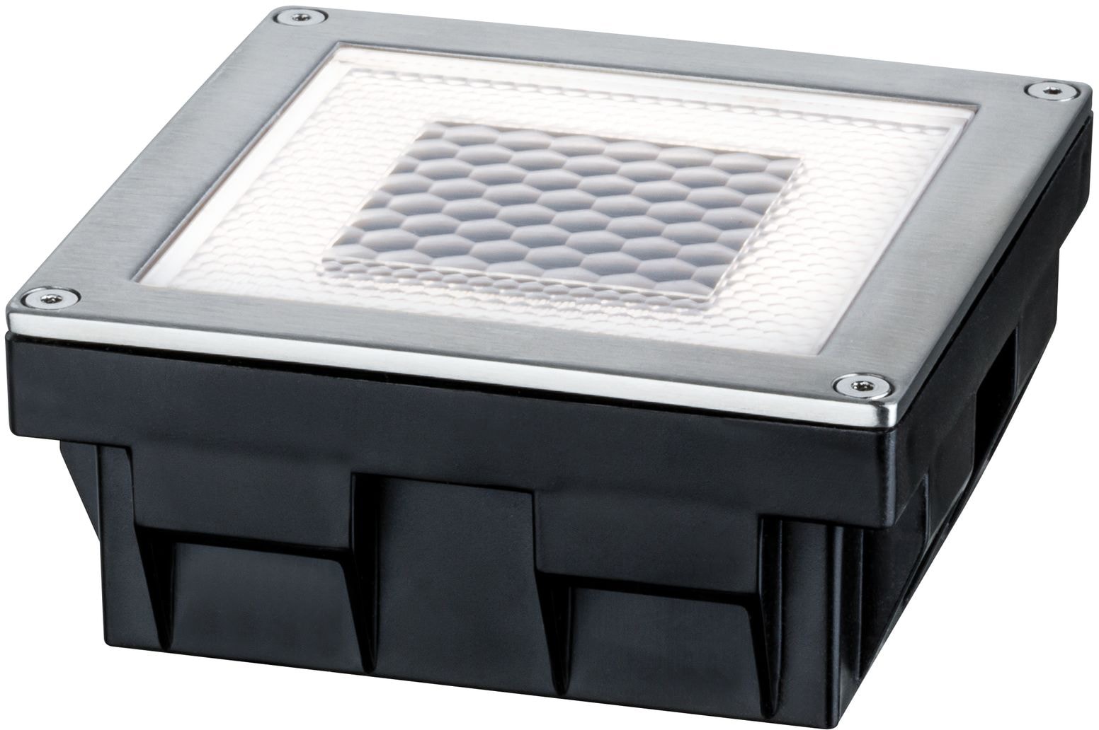Paulmann LED Einbauleuchte »Cube«, 1 flammig, Leuchtmittel LED-Board | LED fest integriert, LED-Board, Bodeneinbauleuchten-Set, Solar, Edelstahl