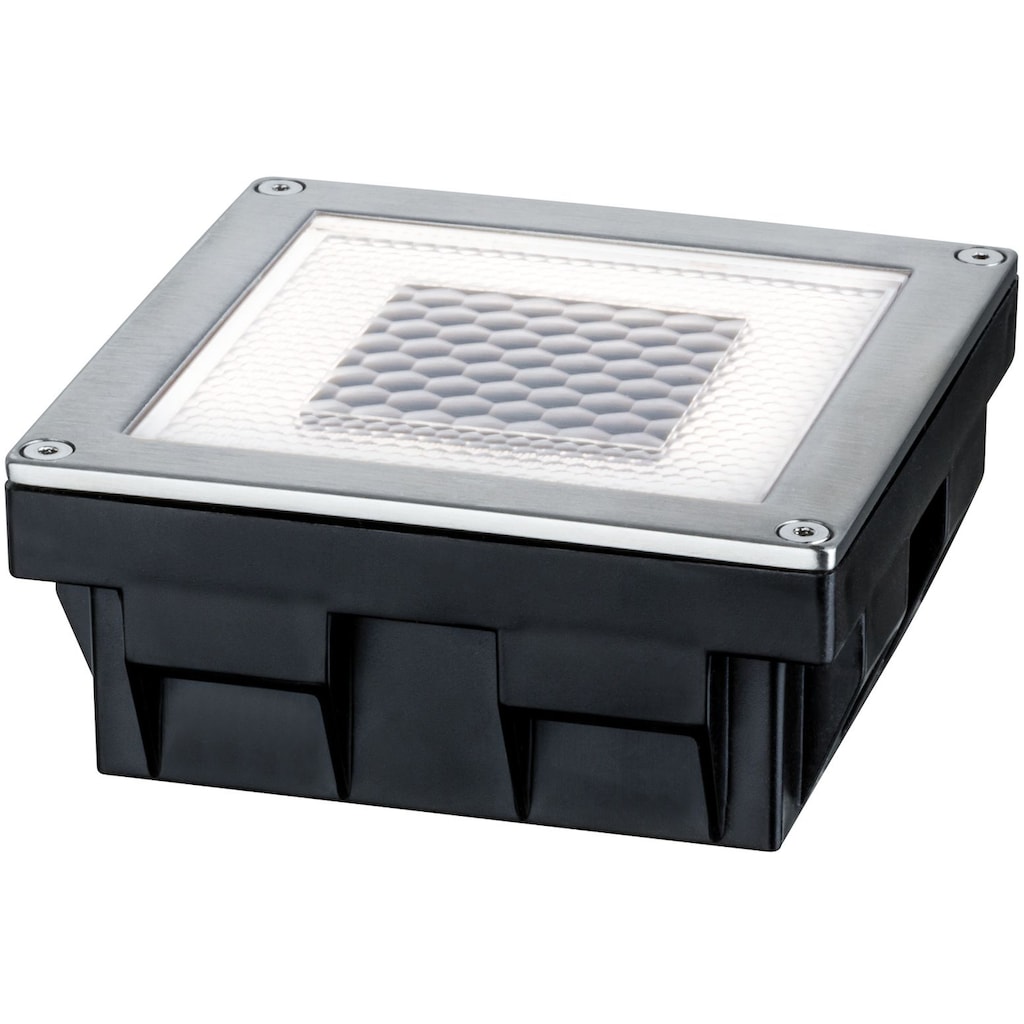 Paulmann LED Einbauleuchte »Cube«, 1 flammig-flammig, LED-Board, Bodeneinbauleuchten-Set, Solar, Edelstahl