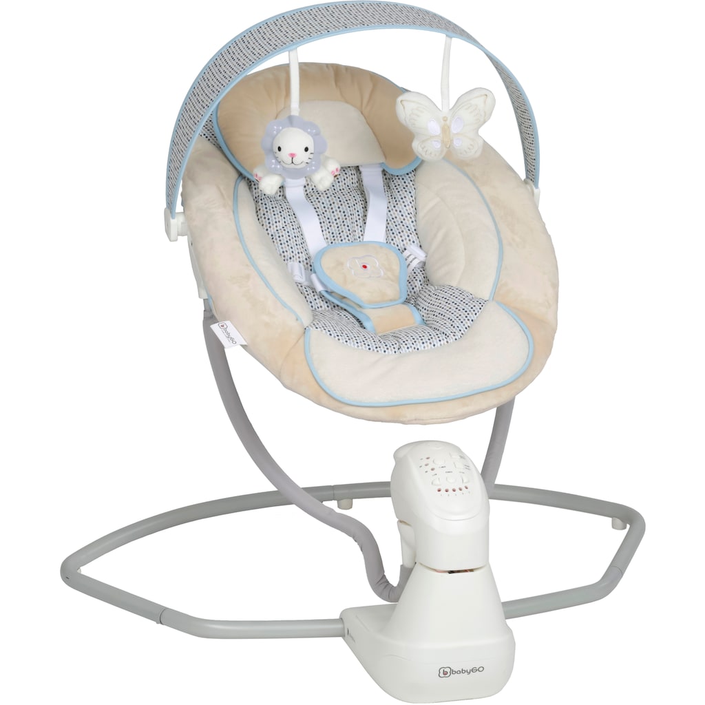 BabyGo Babywippe »Cuddly, beige«, bis 9 kg, elektrisch, mit Sound