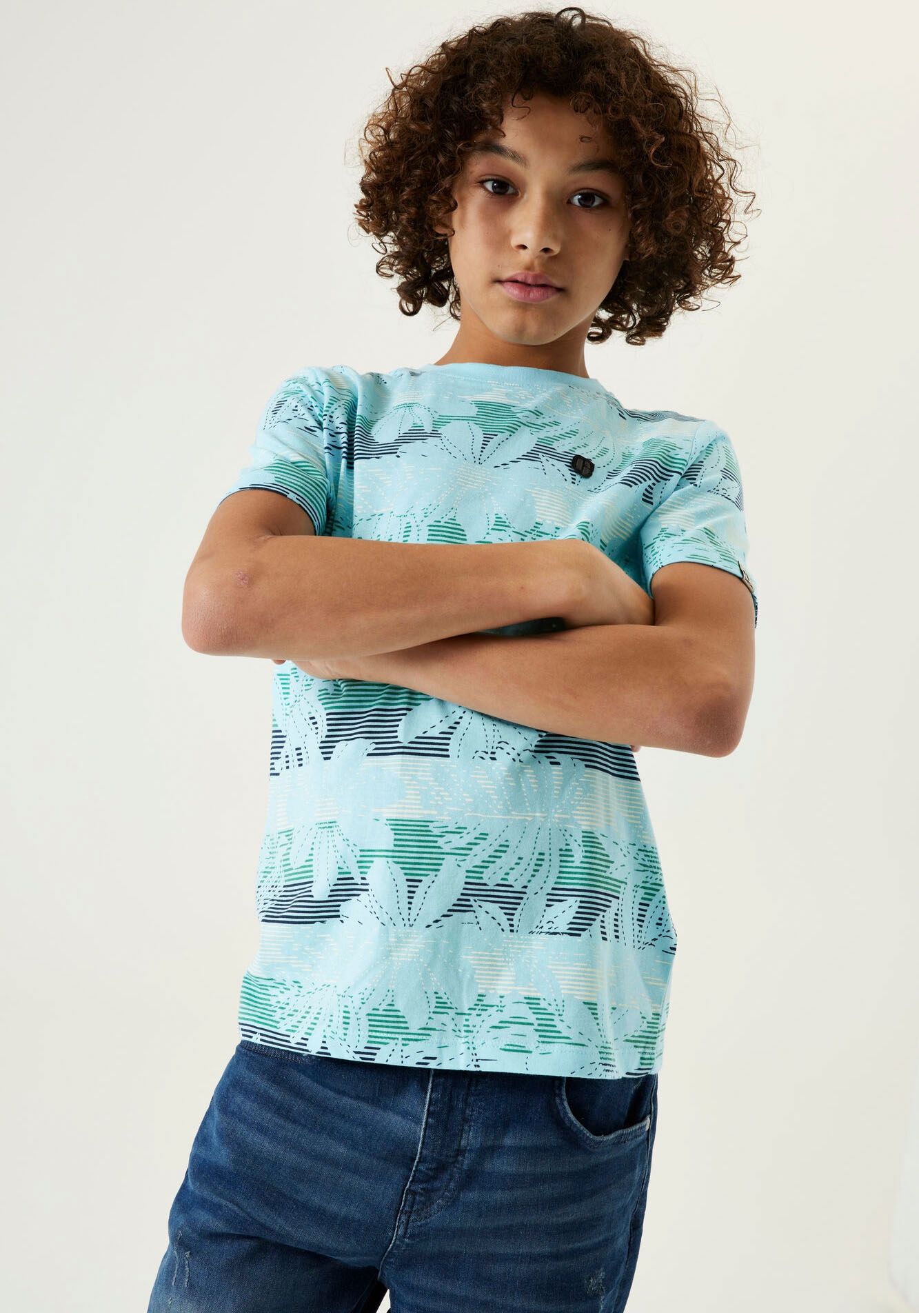 Garcia T-Shirt, mit floralem Allovermuster, BOYS for online bei