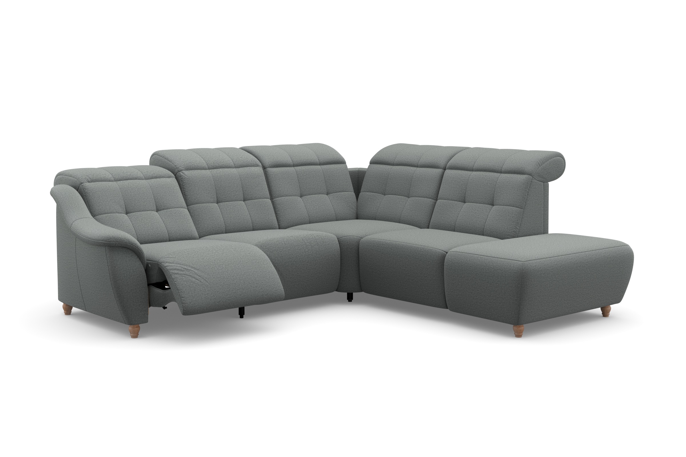 Home affaire Ecksofa »Boston L-Form«, Kopfteilverstellung an jeder Sitzfläche, wahlweise Relaxfunktion