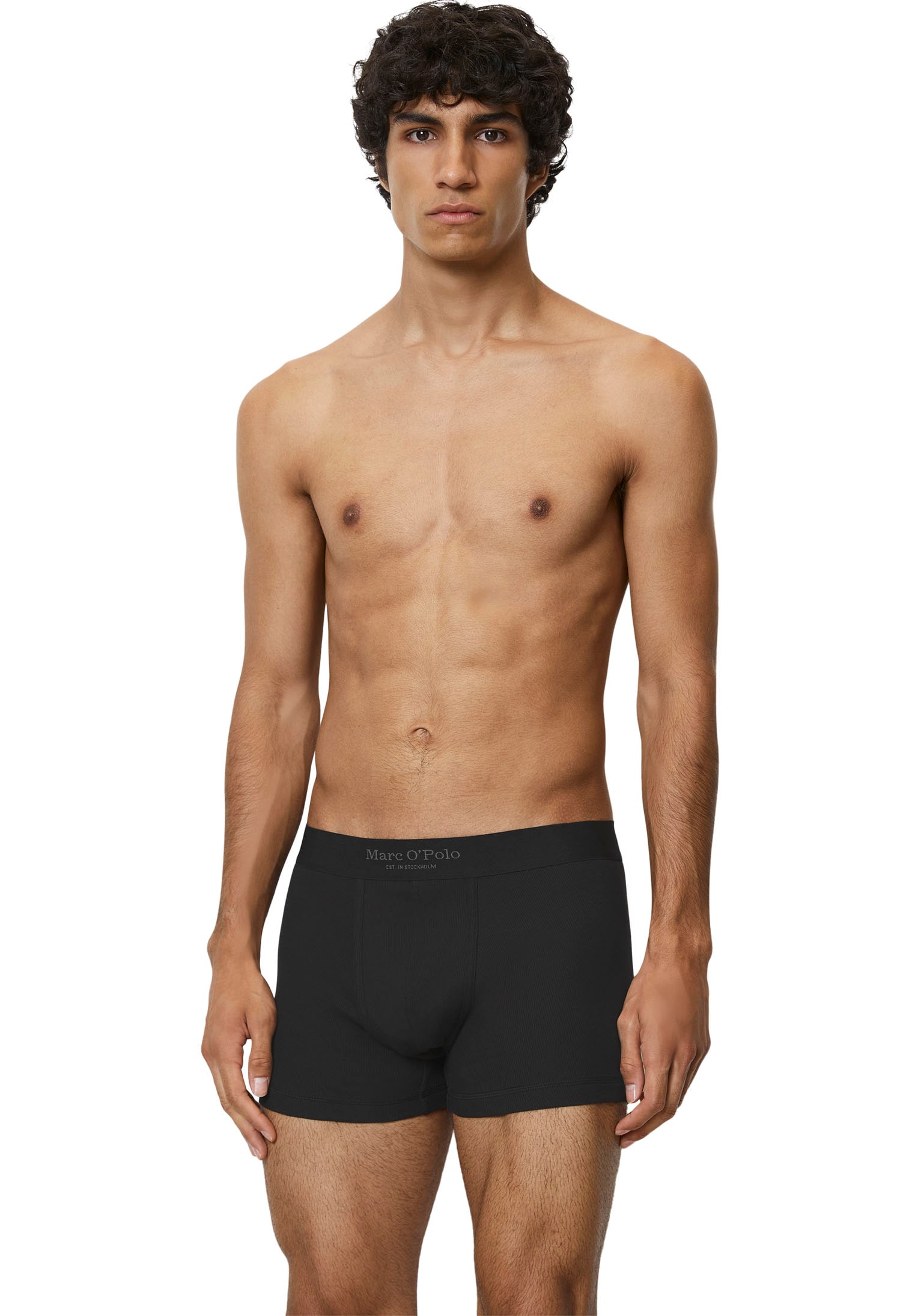Marc O'Polo Trunk »Iconic Rib«, (2er Pack), mit elastischem Logobund