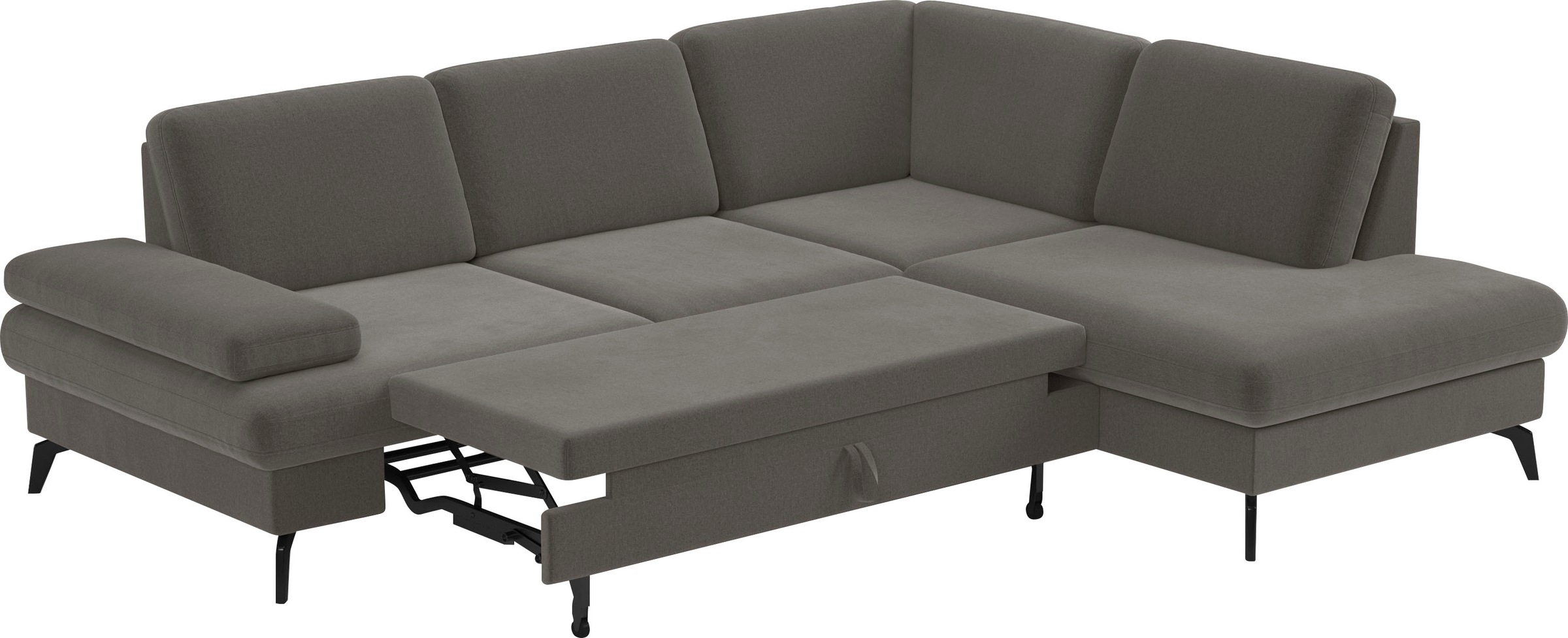 sit&more Ecksofa »Morris L-Form, inkl. Sitztiefenverstellung«, wahlweise mit Armteilverstellung, Bettfunktion & Bettkasten