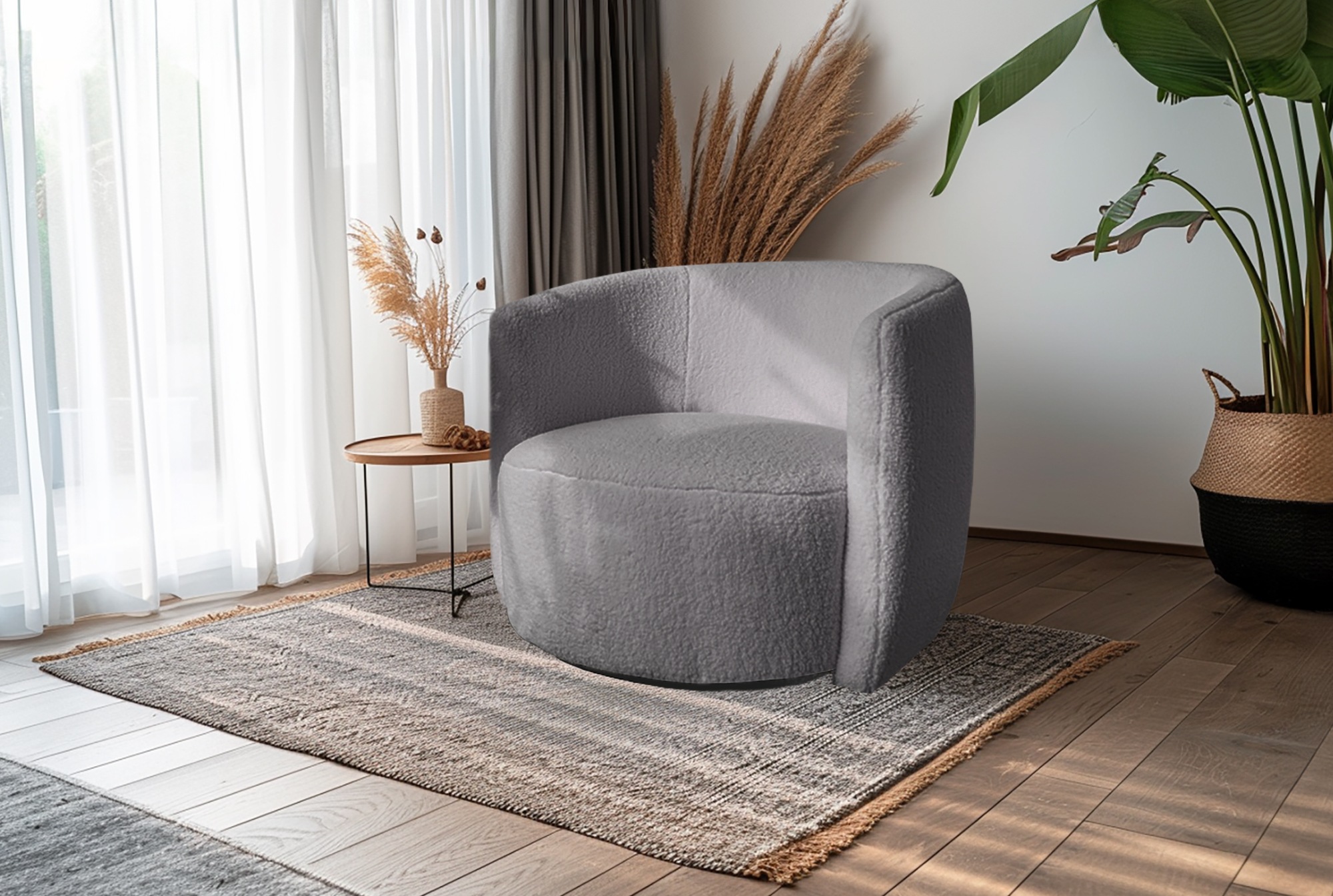 Kayoom Drehsessel »Sessel Aveiro 125, TOPSELLER!, Teddy-Sessel, bohem, scan günstig online kaufen