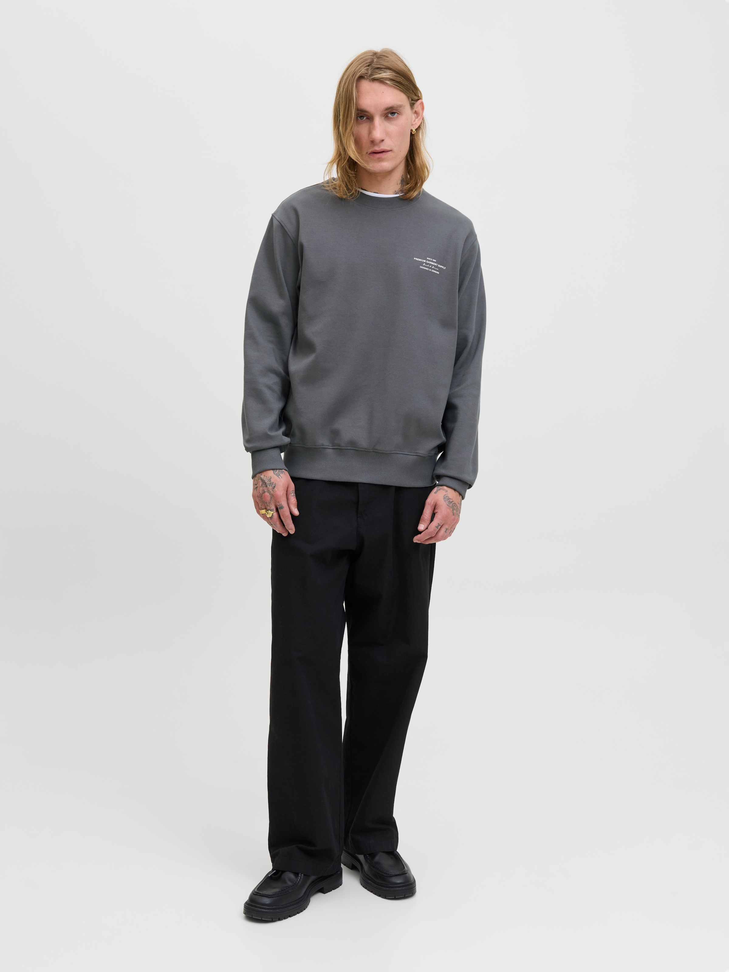 Jack & Jones Sweatshirt »JPRBLACHAD BRANDING SWEAT CREW NECK LN«