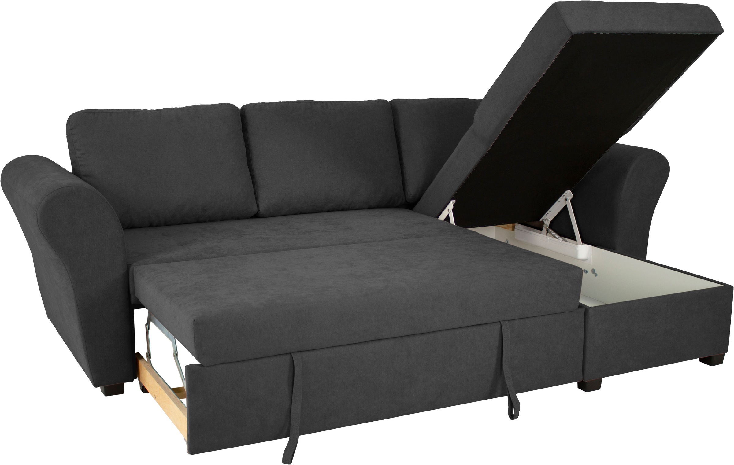 Trends by HG Ecksofa »LASSE, L-Form«, (2 St.), inkl. Schlaffunktion & Bettkasten