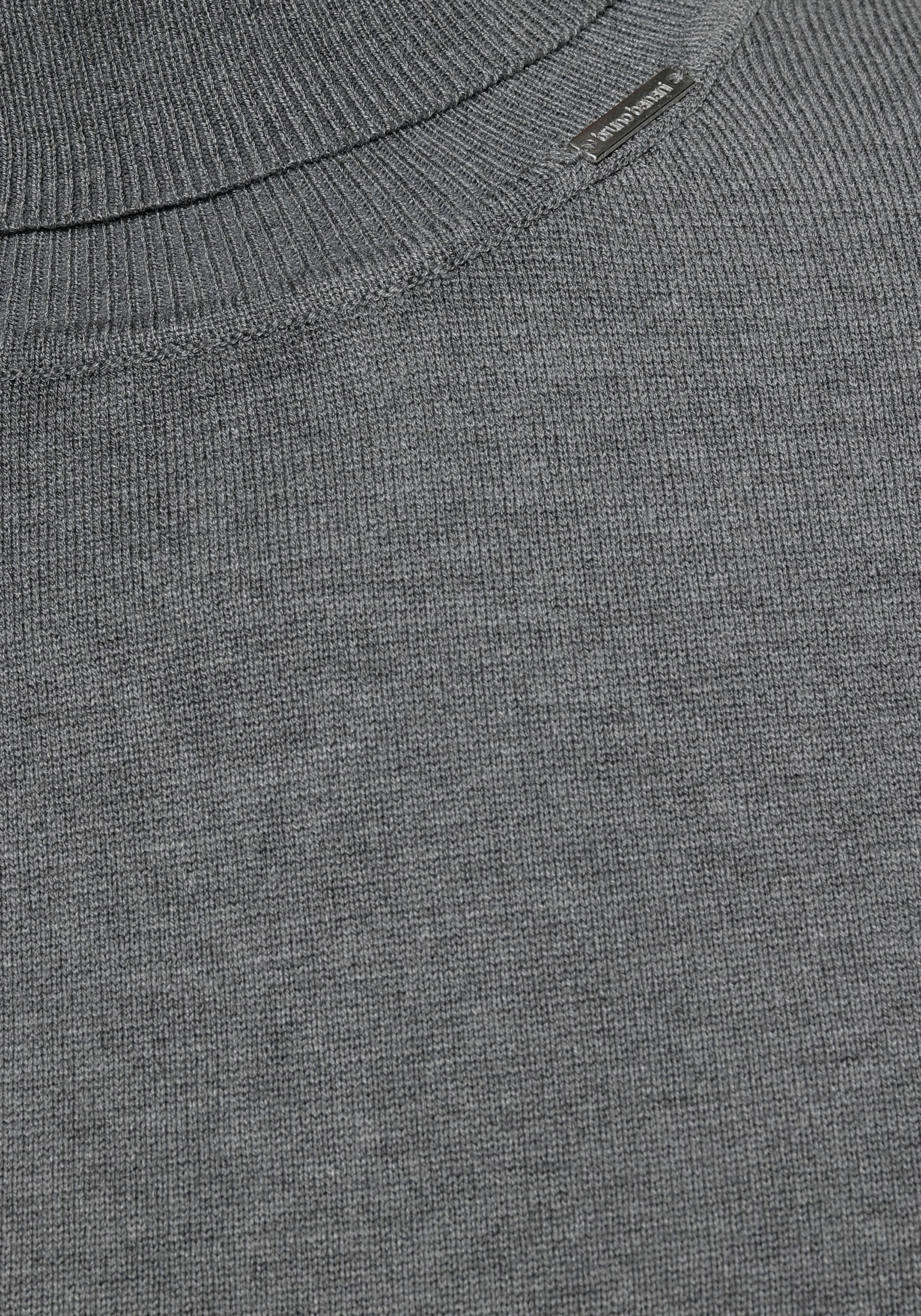 Bruno Banani Rollkragenpullover, mit Metalllogo