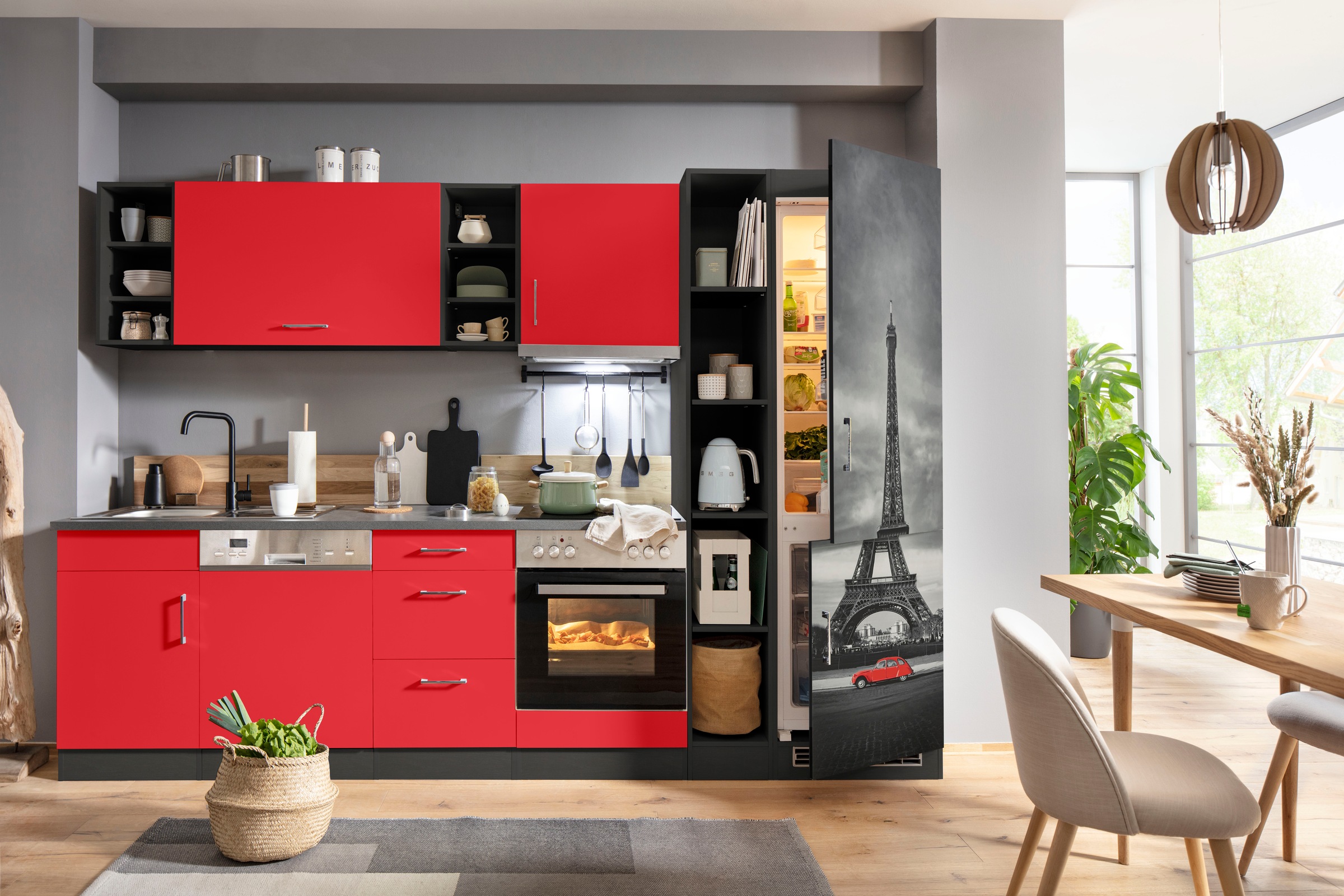 KOCHSTATION Küchenzeile »KS-Paris – Küchen mit einzigartigen Fotomotiven au günstig online kaufen