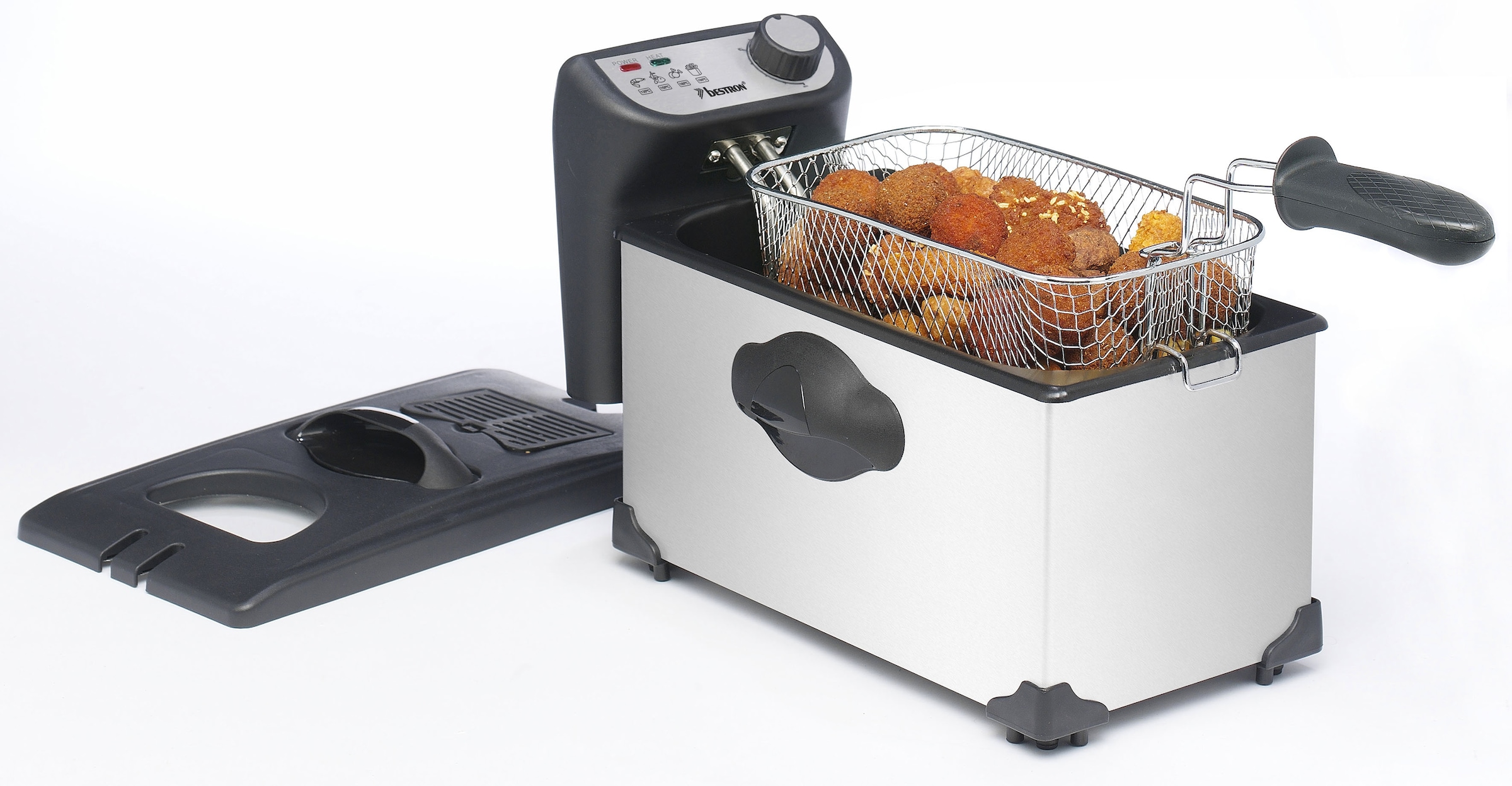 bestron Fritteuse »AF351«, 2000 W, 1 kg, 3,5 L, Kaltzonentechnologie, spülmaschinengeeignet