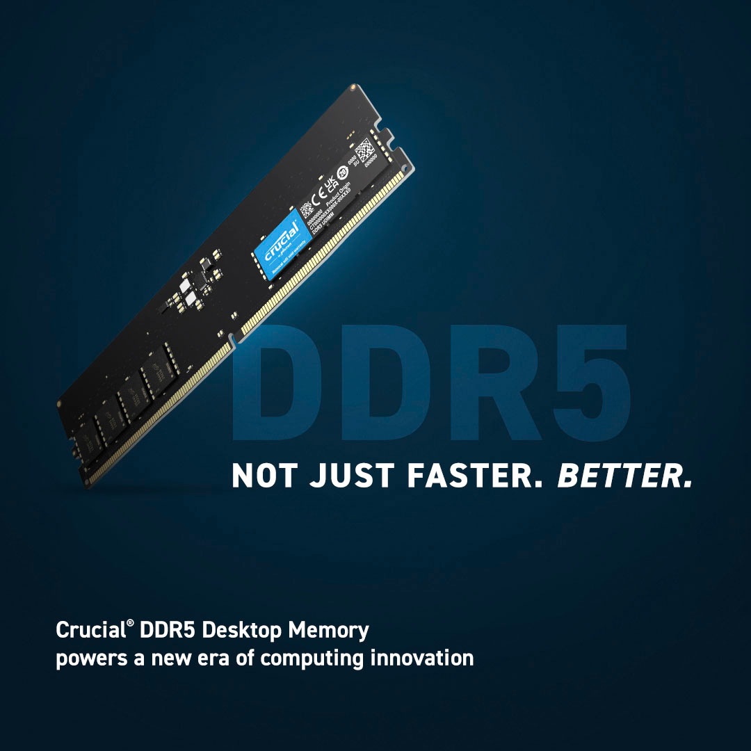 Crucial Arbeitsspeicher »16GB DDR5-4800 UDIMM«
