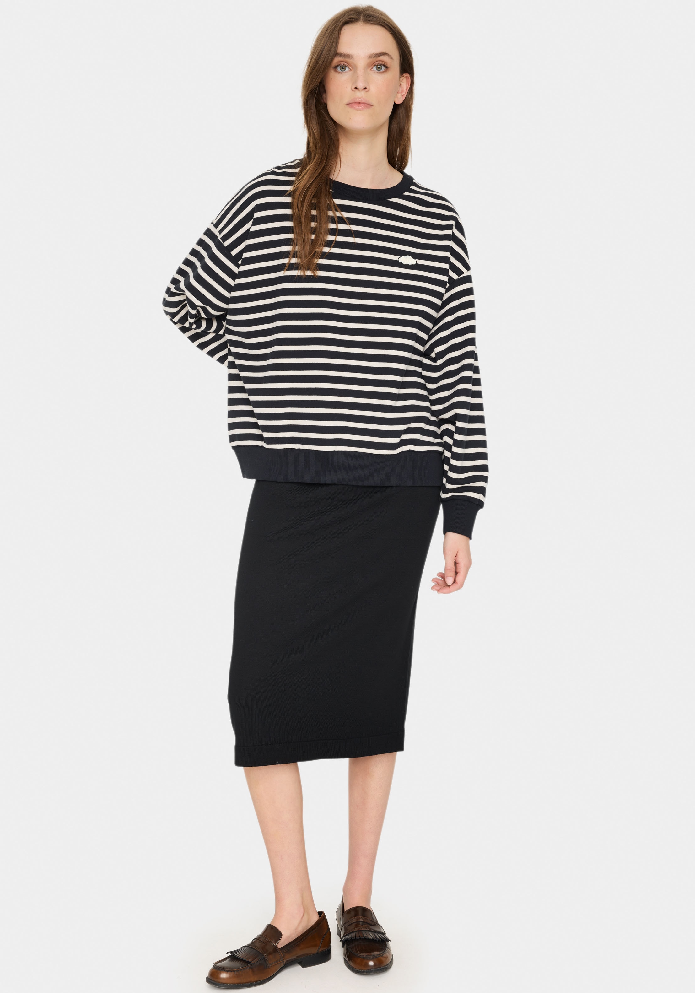 Saint Tropez Sweatshirt »GilaSZ«, mit Stickerei
