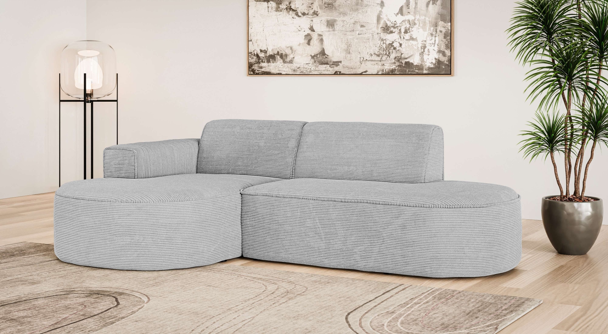 OTTO home Ecksofa »ADELLA XL Design-Sofa mit Recamiere rechts/links, 263/15 günstig online kaufen