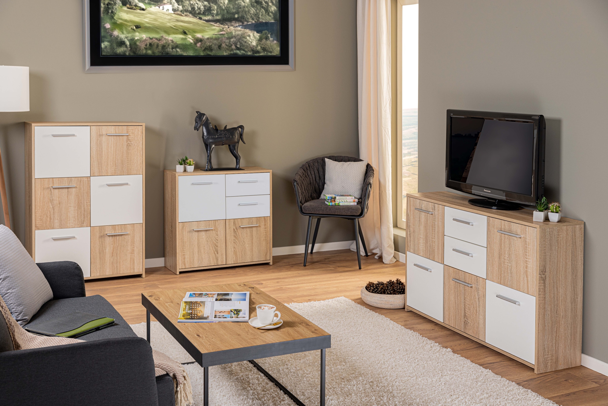 Inter Link Sideboard »Sideboard Elvezia« 1 Stk. tlg. BxTxH: ca. 15 x 30 x 77 cm