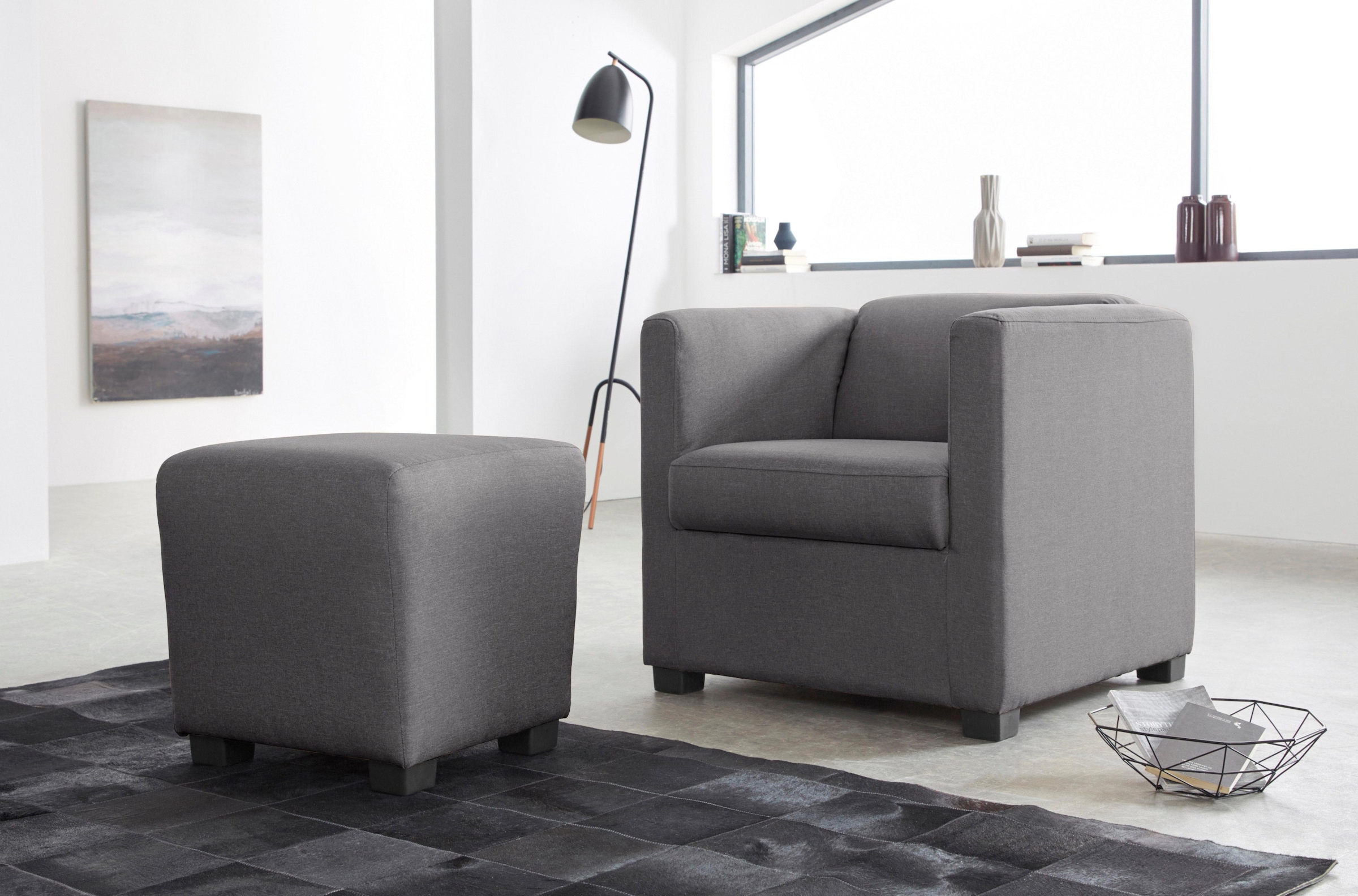 INOSIGN Sessel »Bob Cocktailsessel, Clubsessel, Loungesessel«, in verschiedenen modernen Farben und Qualitäten