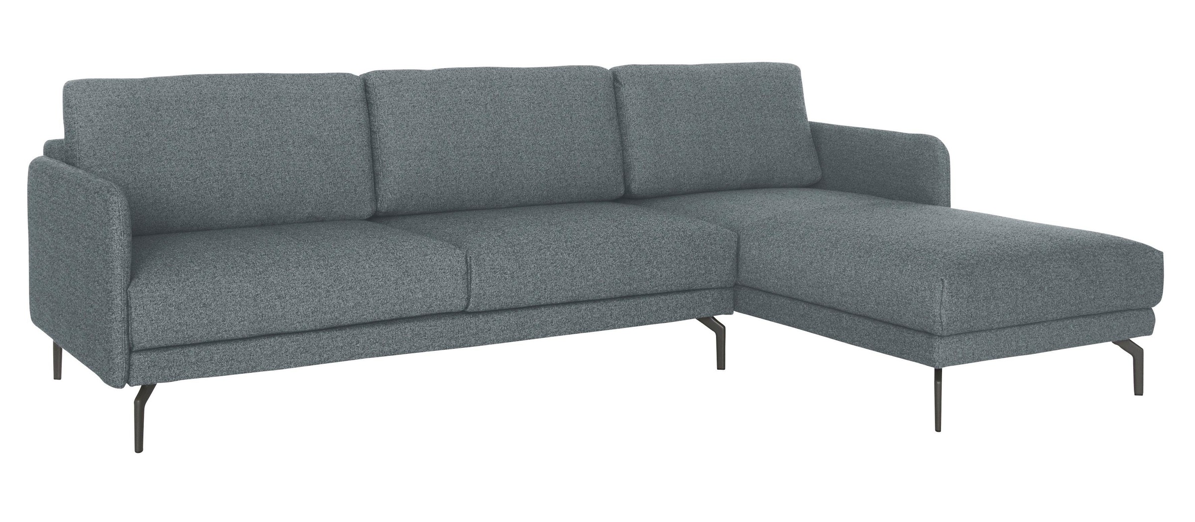 hülsta sofa Breite sehr bestellen Alugussfüße cm, Armlehne Ecksofa schmal, online »hs.450«, 234 in umbragrau