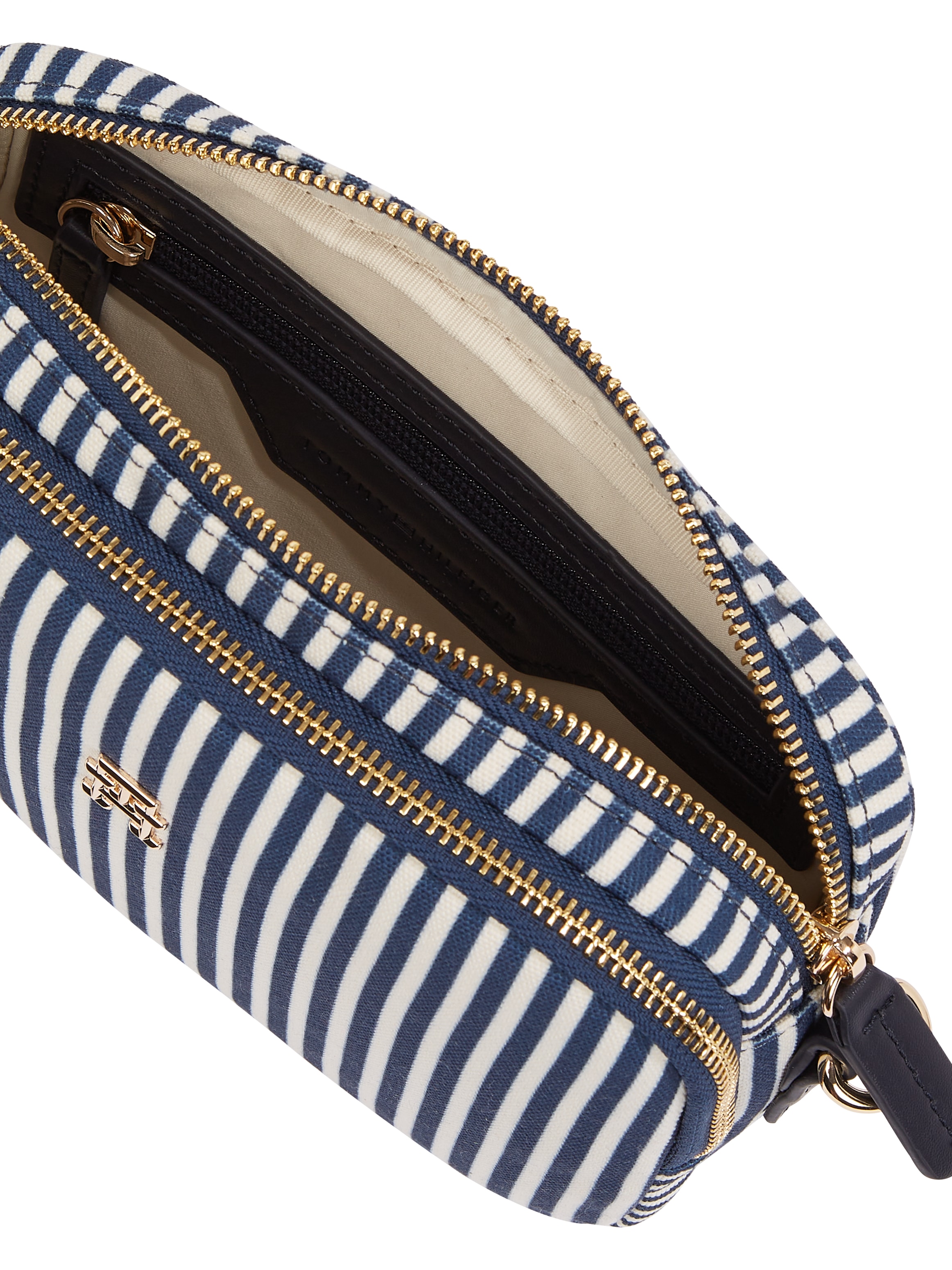 Tommy Hilfiger Kameratasche »POPPY SUMMER CAMERA BAG«, Damen Umhängetasche, Schultertasche, Minibag mit Streifen